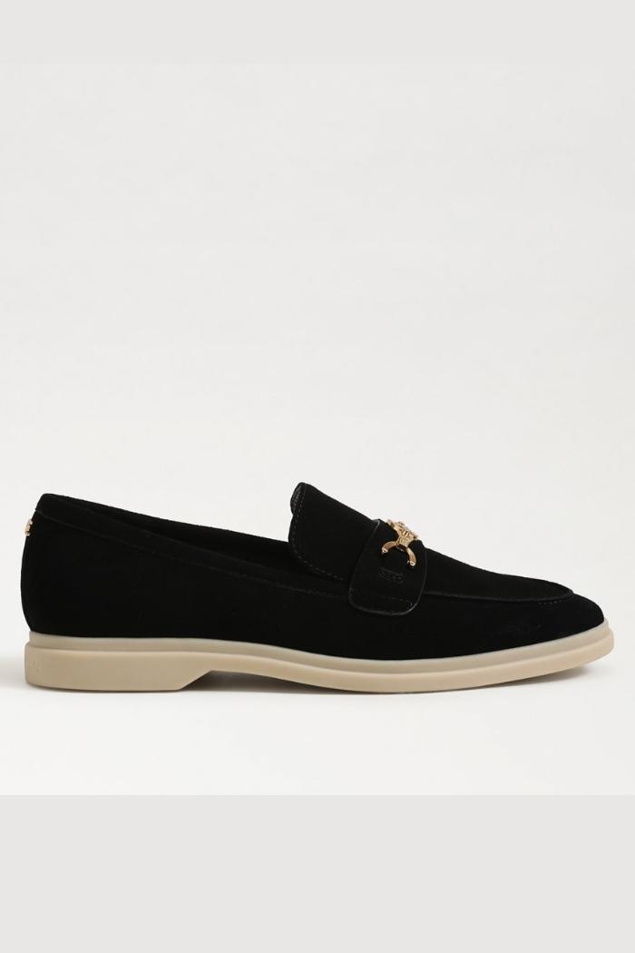 Kyana Bit Loafer - Black Suede Product Image