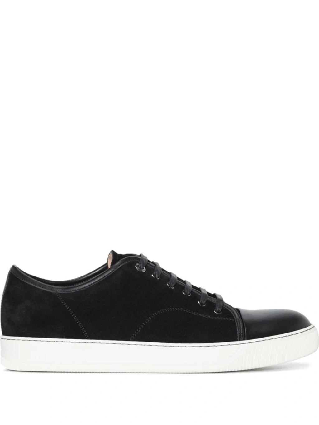 Black DBB1 Suede & Patent Leather Sneakers Product Image