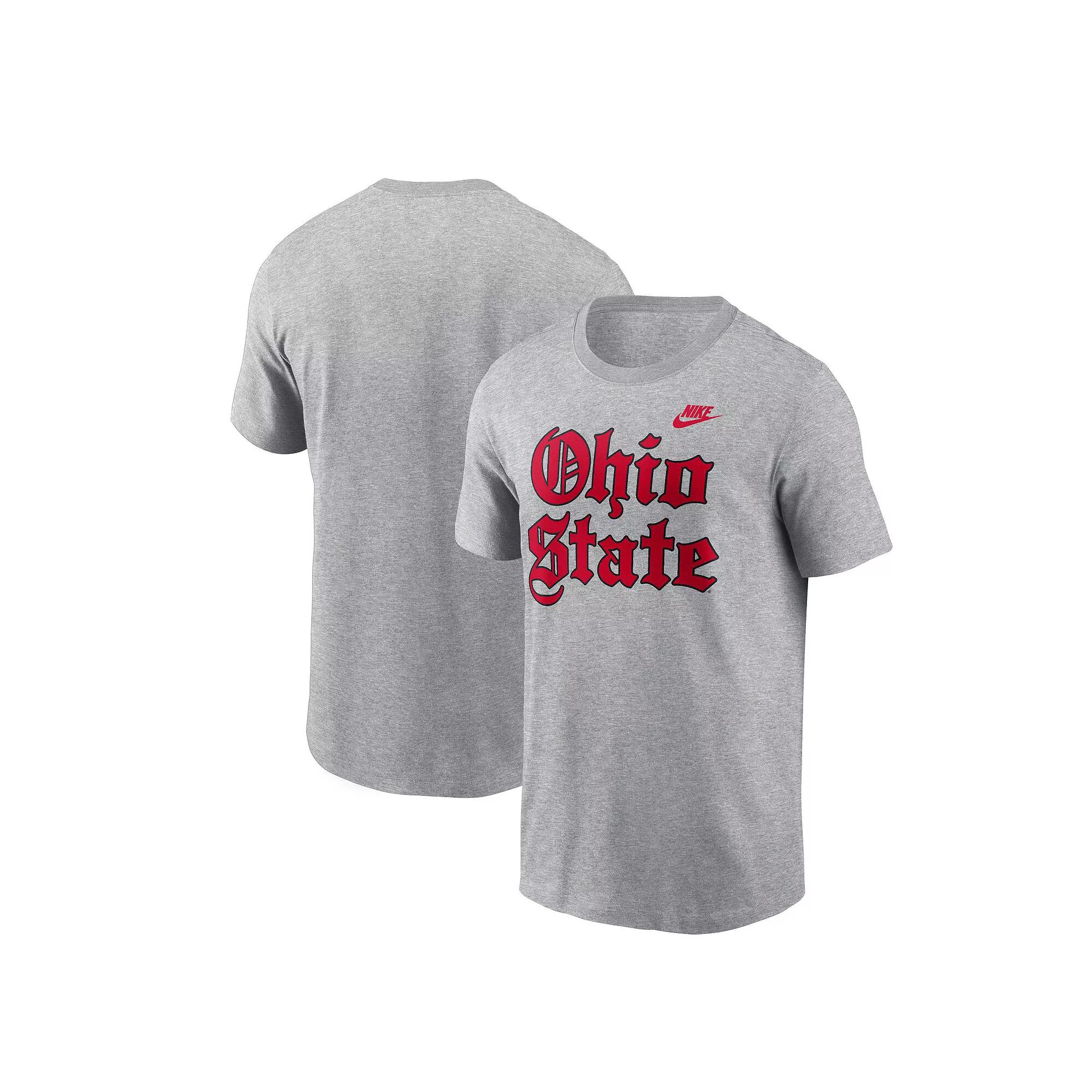 Men's Nike Gray Ohio State Buckeyes Old English T-Shirt, Size: XL, Grey Product Image