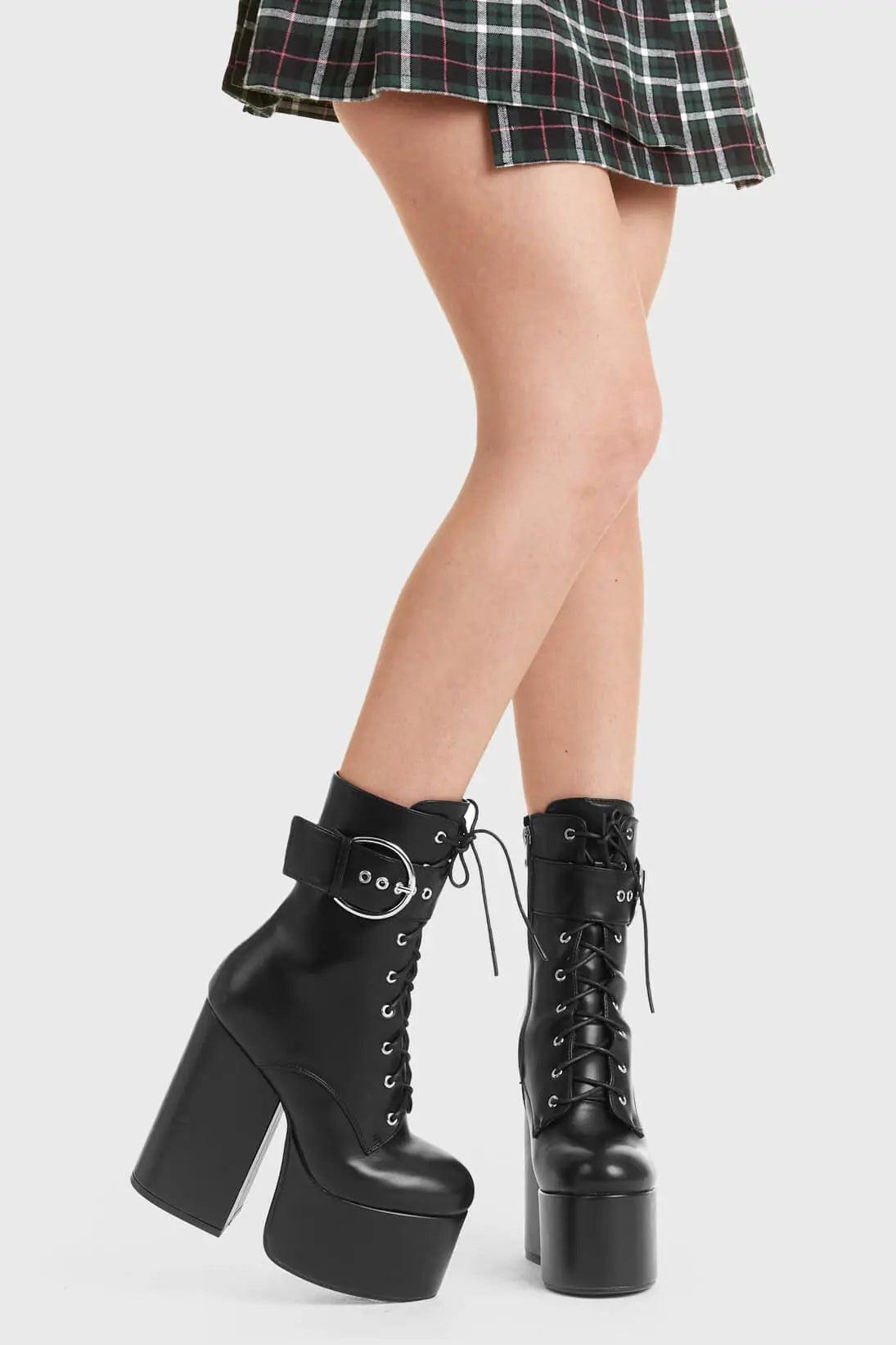 One Shot Platform Ankle Boots Product Image