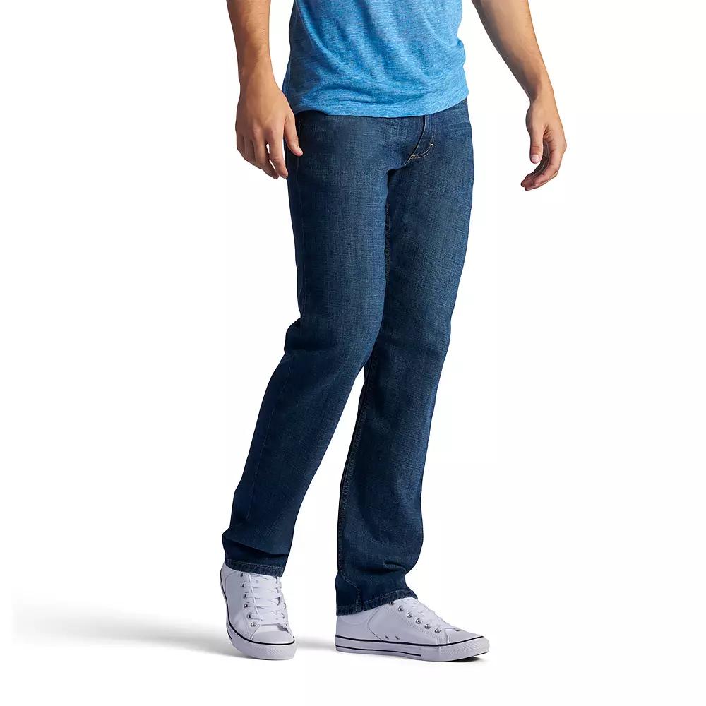 Mens Lee Regular-Fit Stretch Straight-Leg Jeans Product Image