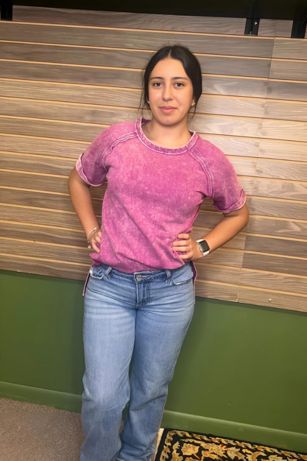 Vintage Wash French Terry Top Product Image