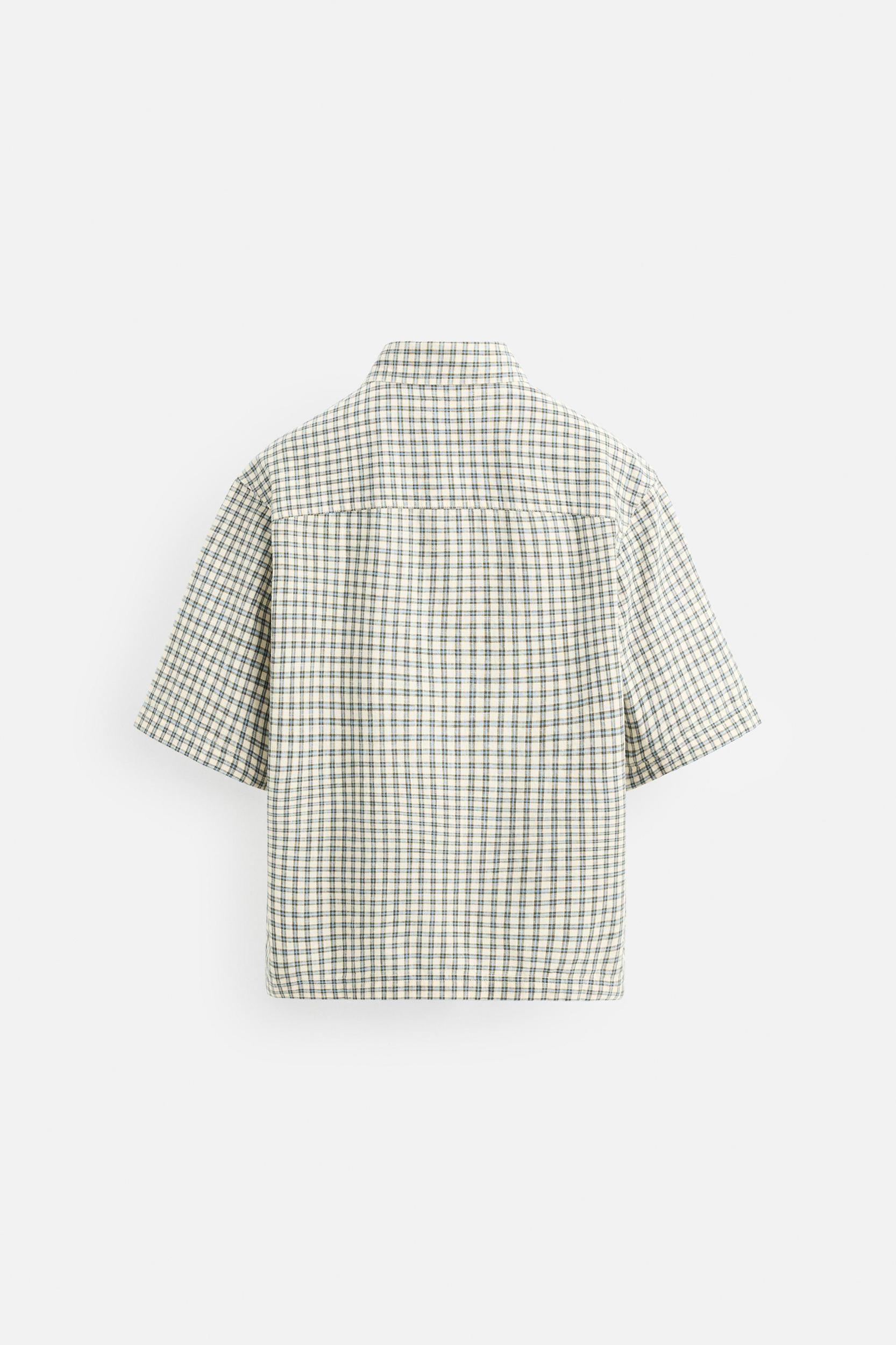 BOXY FIT PLAID SHIRT Product Image