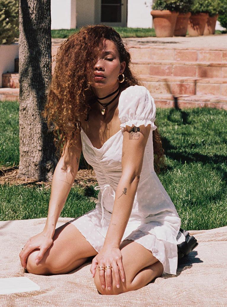 Mikail Mini Dress White Product Image