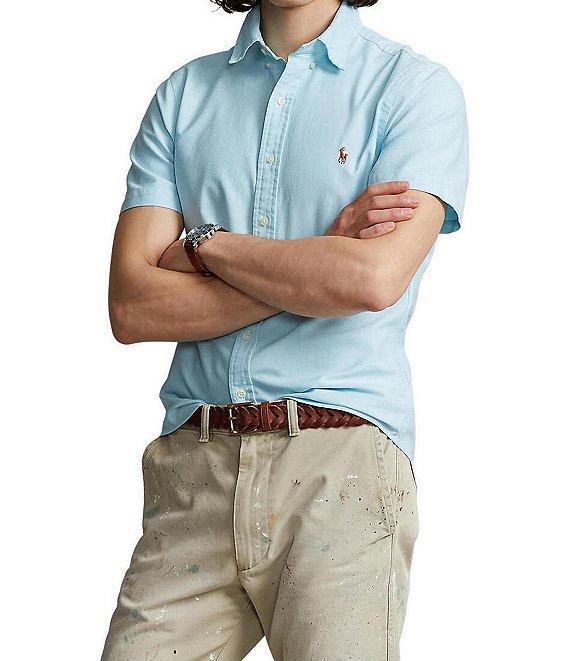 Polo Ralph Lauren Classic Fit Oxford Short Sleeve Woven Shirt Product Image