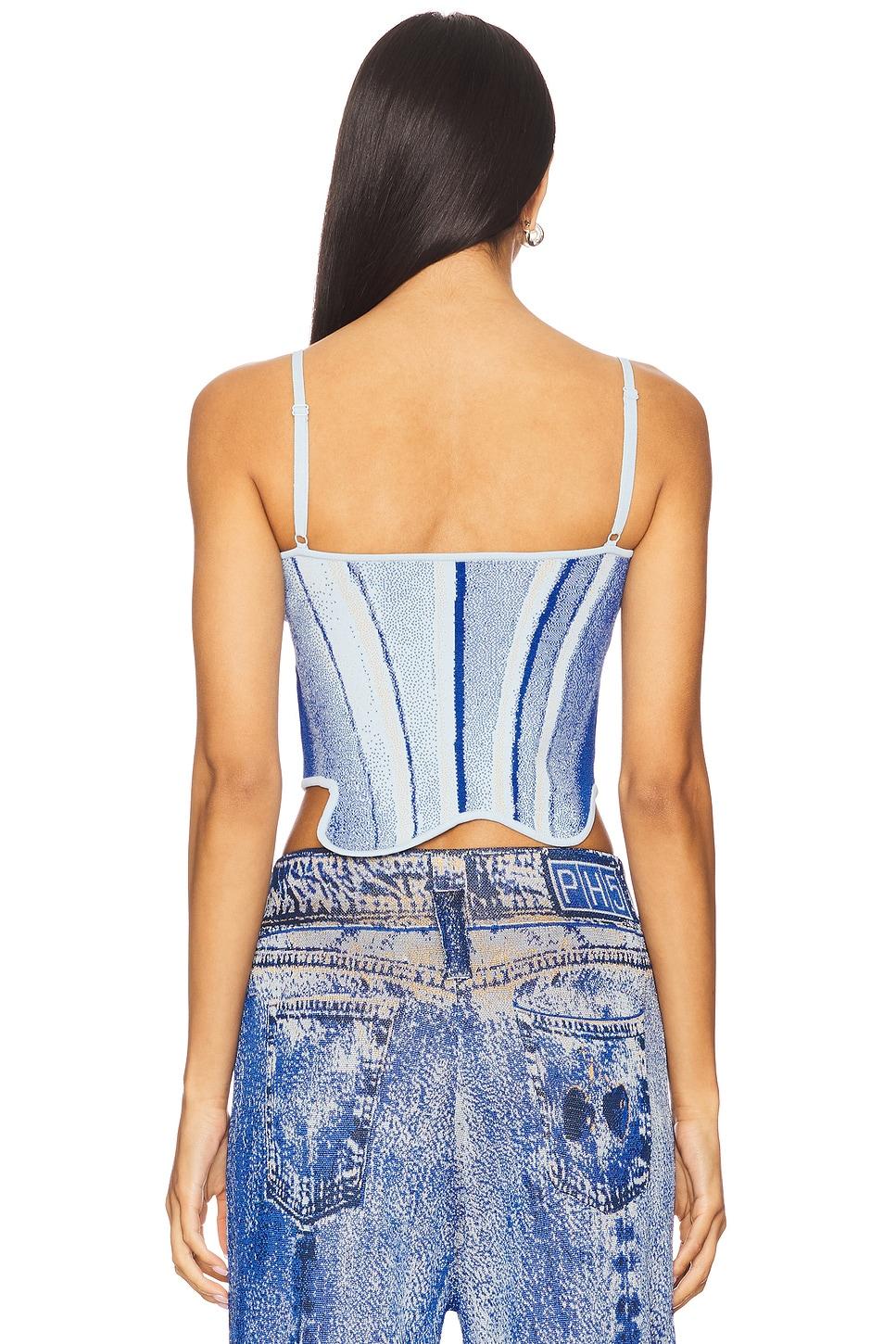 Mila Denim Print Tank Top PH5 Product Image