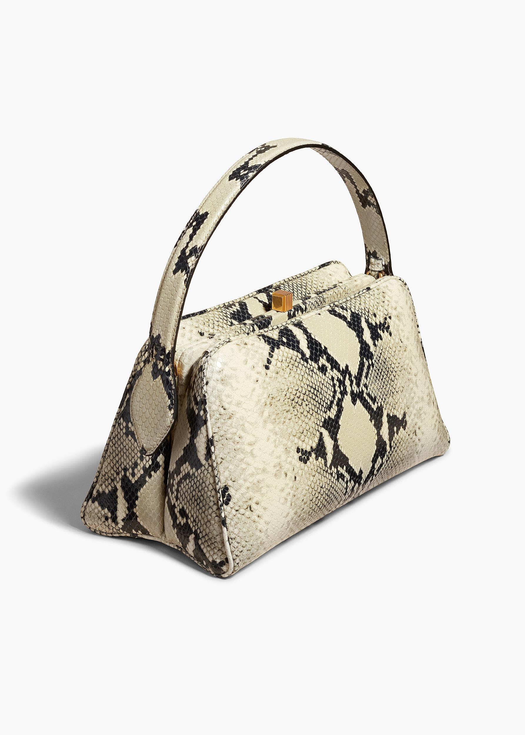 Cate Bag in Natural Python-Embossed Leather Product Image