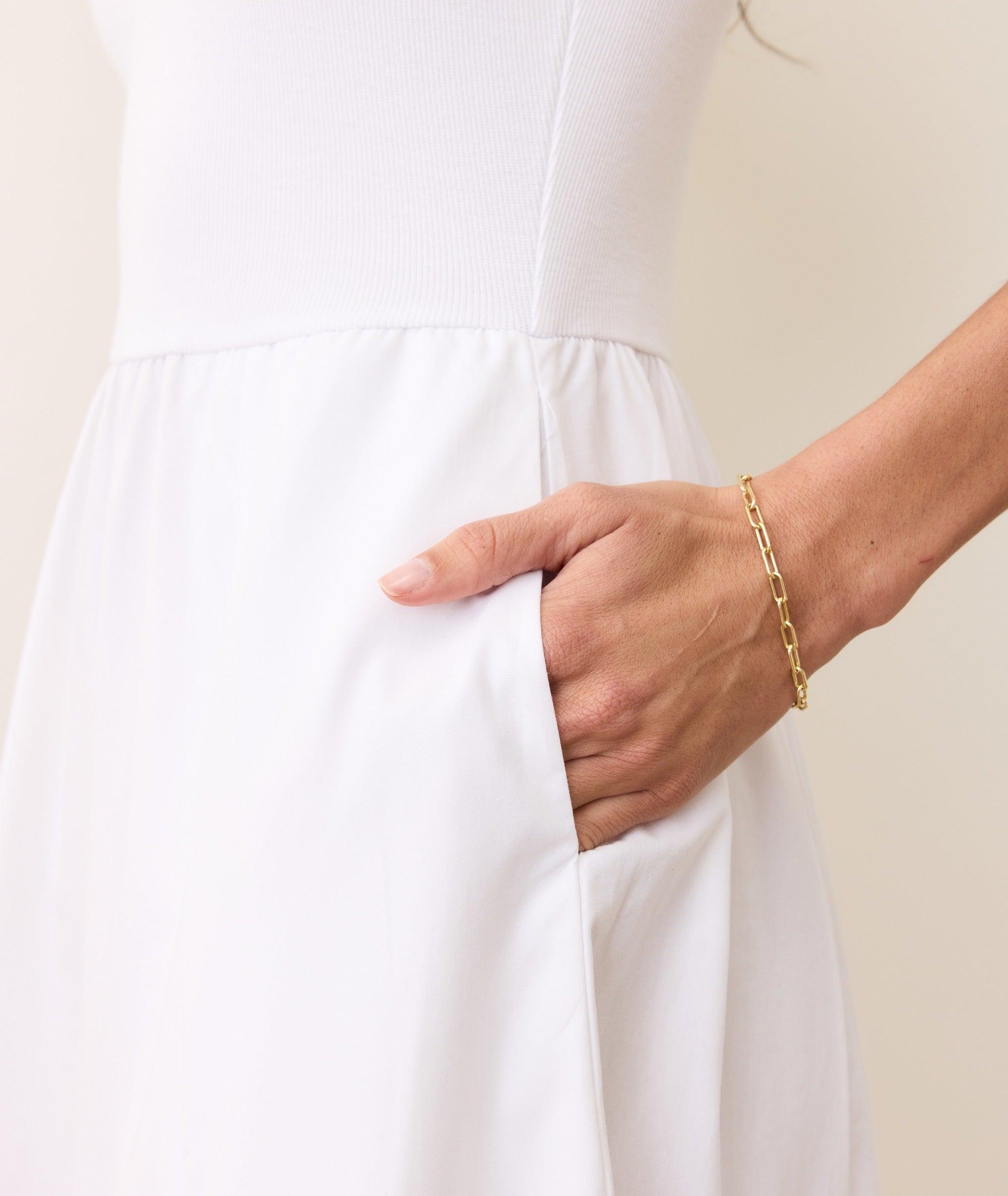 Lexi Rib Poplin Midi Dress Product Image