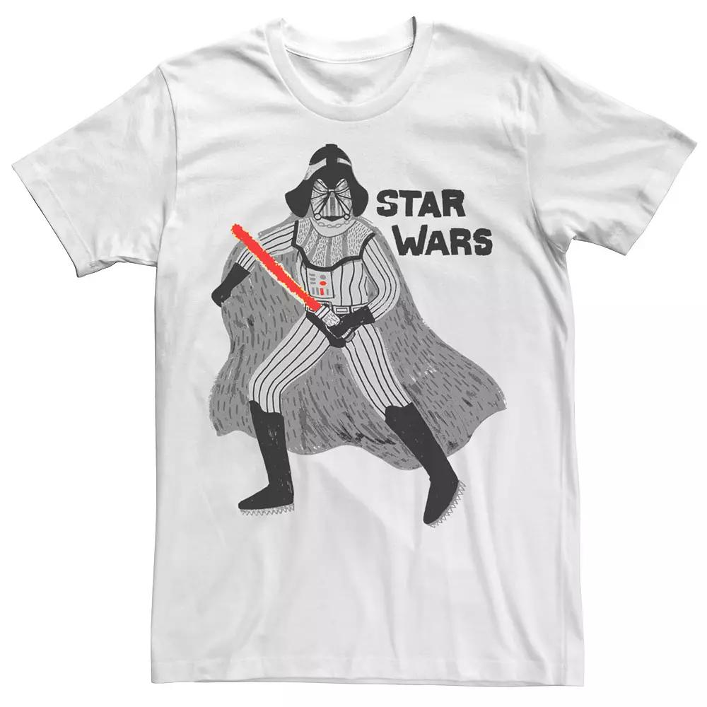 Men's Star Wars Doodle Darth Vader Graphic Tee,  Product Image