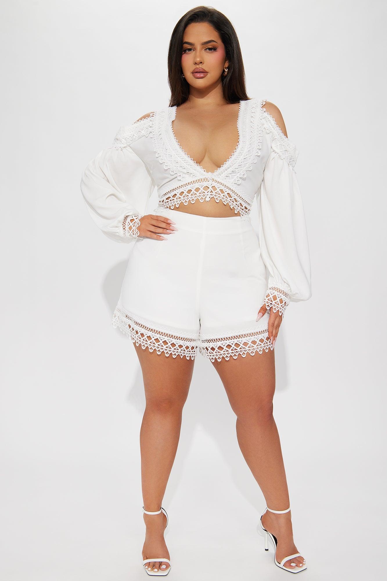 Thought About It Short Set - Off White Product Image