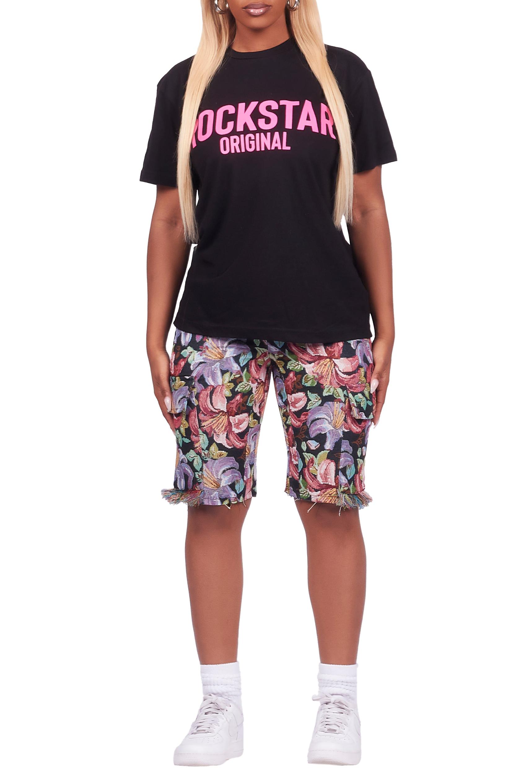 Tykima Black T-Shirt Short Set Female Product Image