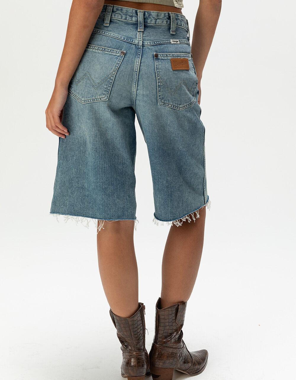 WRANGLER Womens High Rise Jorts - VINTAGE MED Product Image