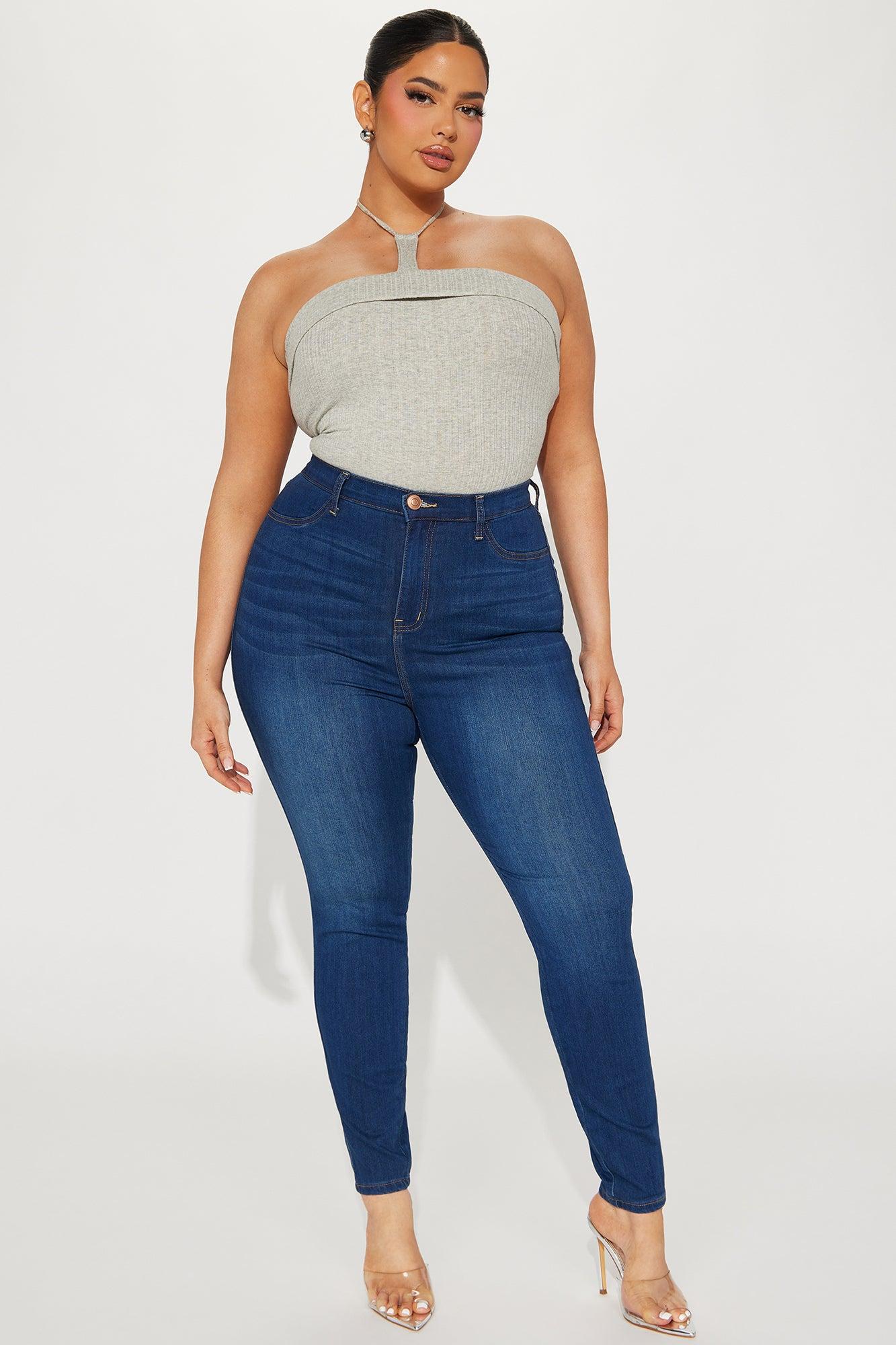 Emma Super Stretch High Rise Skinny Jean - Medium Wash Product Image