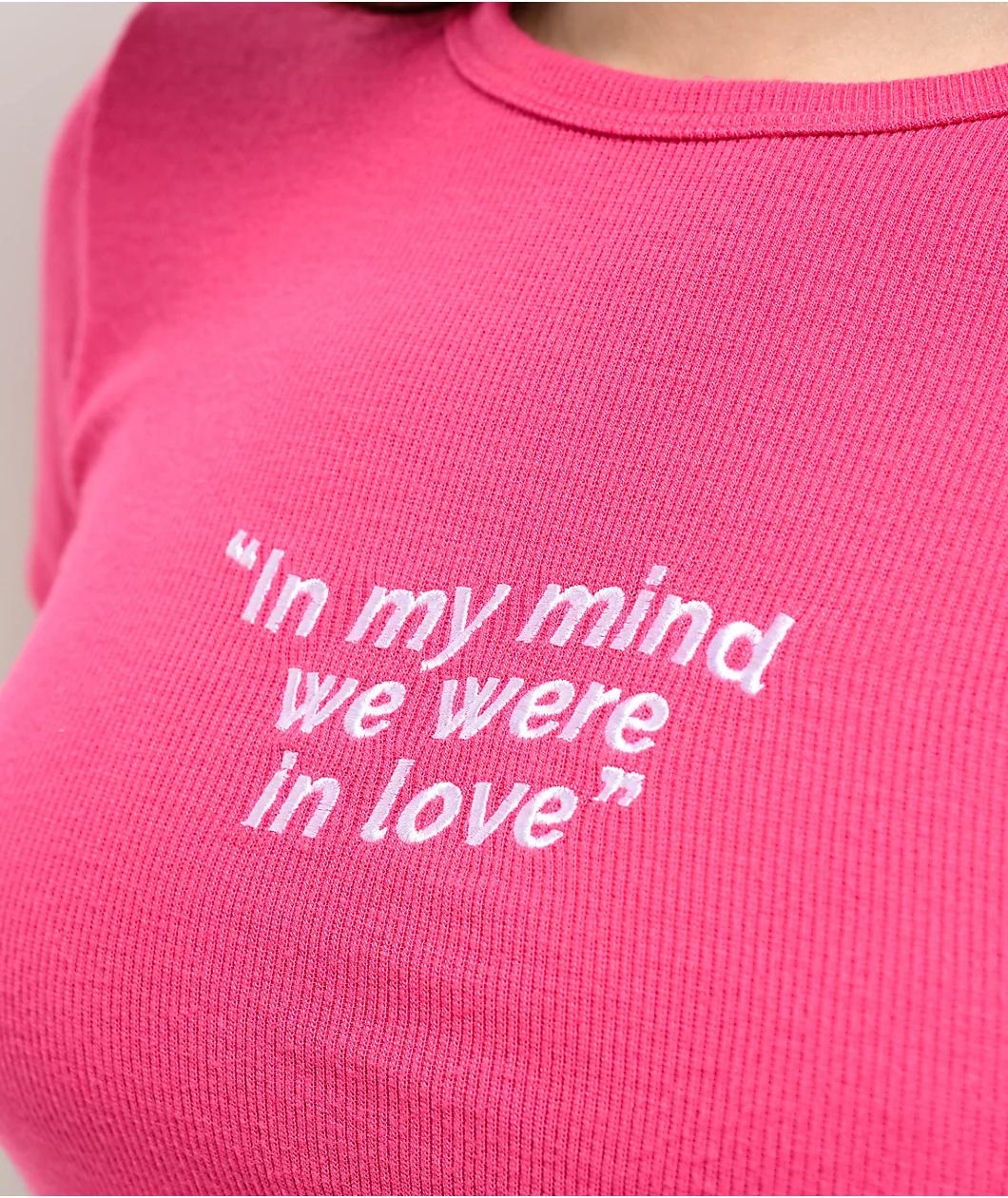 Broken Promises Evermore Pink Crop T-shirt Product Image