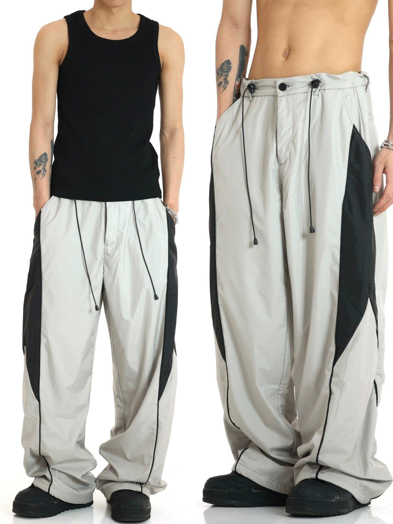 RT No. 11192 CONTRAST RETRO STYLE SPORT PANTS Product Image