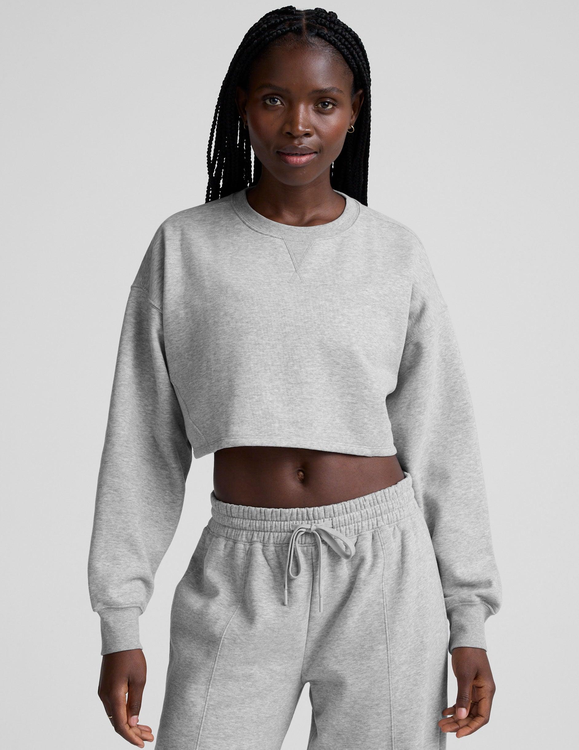 LuxeFleece Cropped Sweatshirt Product Image