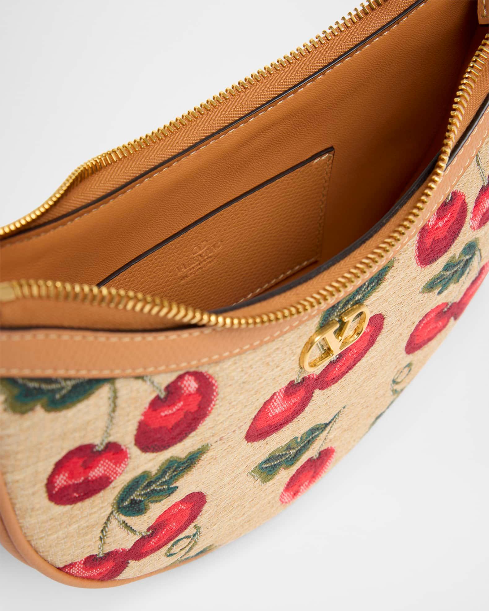VLOGO Signature Mini Cherries Jacquard Shoulder Bag Product Image