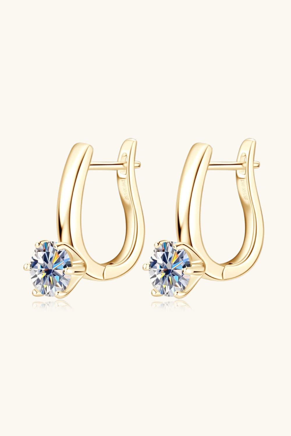 2 Carat Moissanite 925 Sterling Silver Earrings Product Image