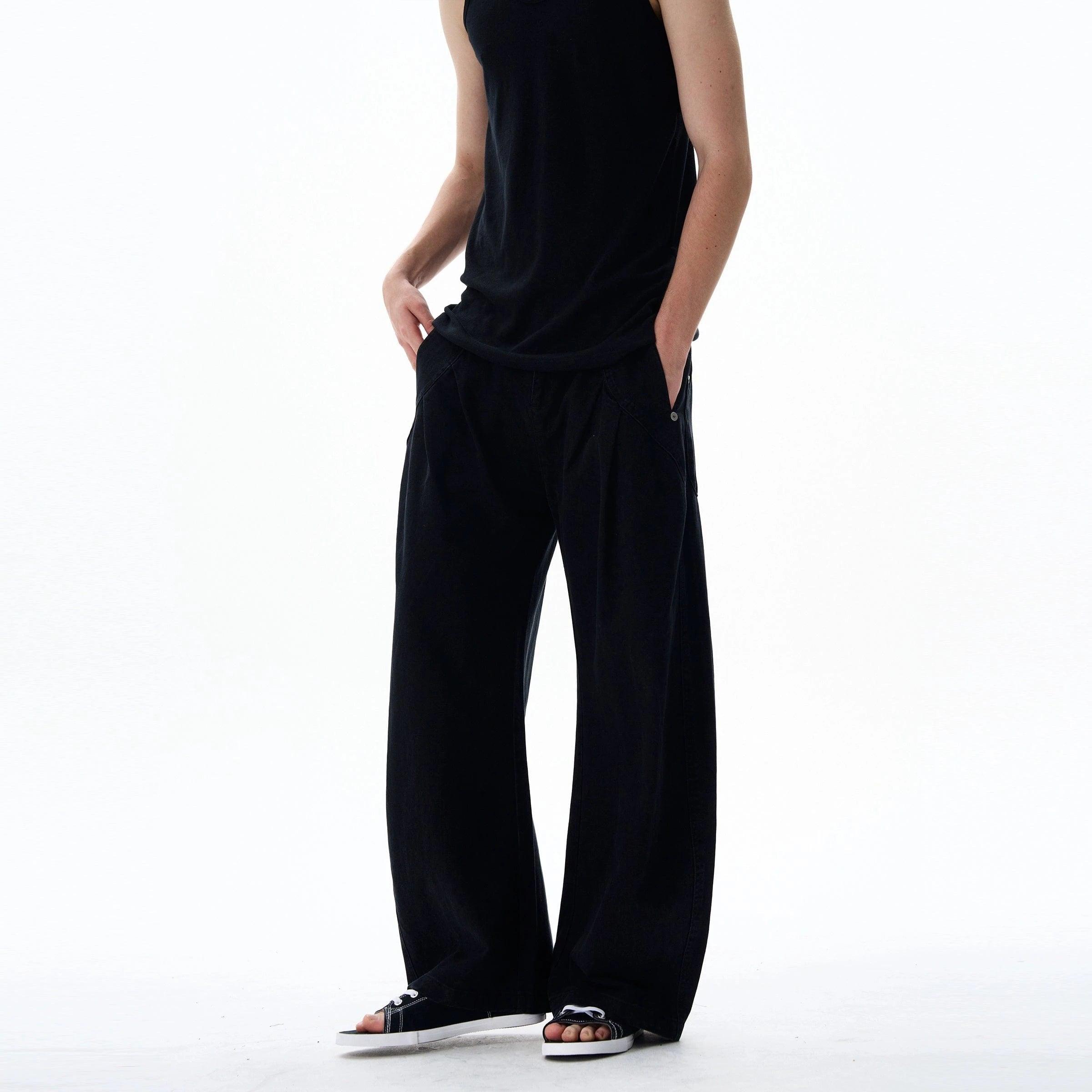 RT No. 19581 PLEATED BAGGY MACHETE CARGO PANTS Product Image