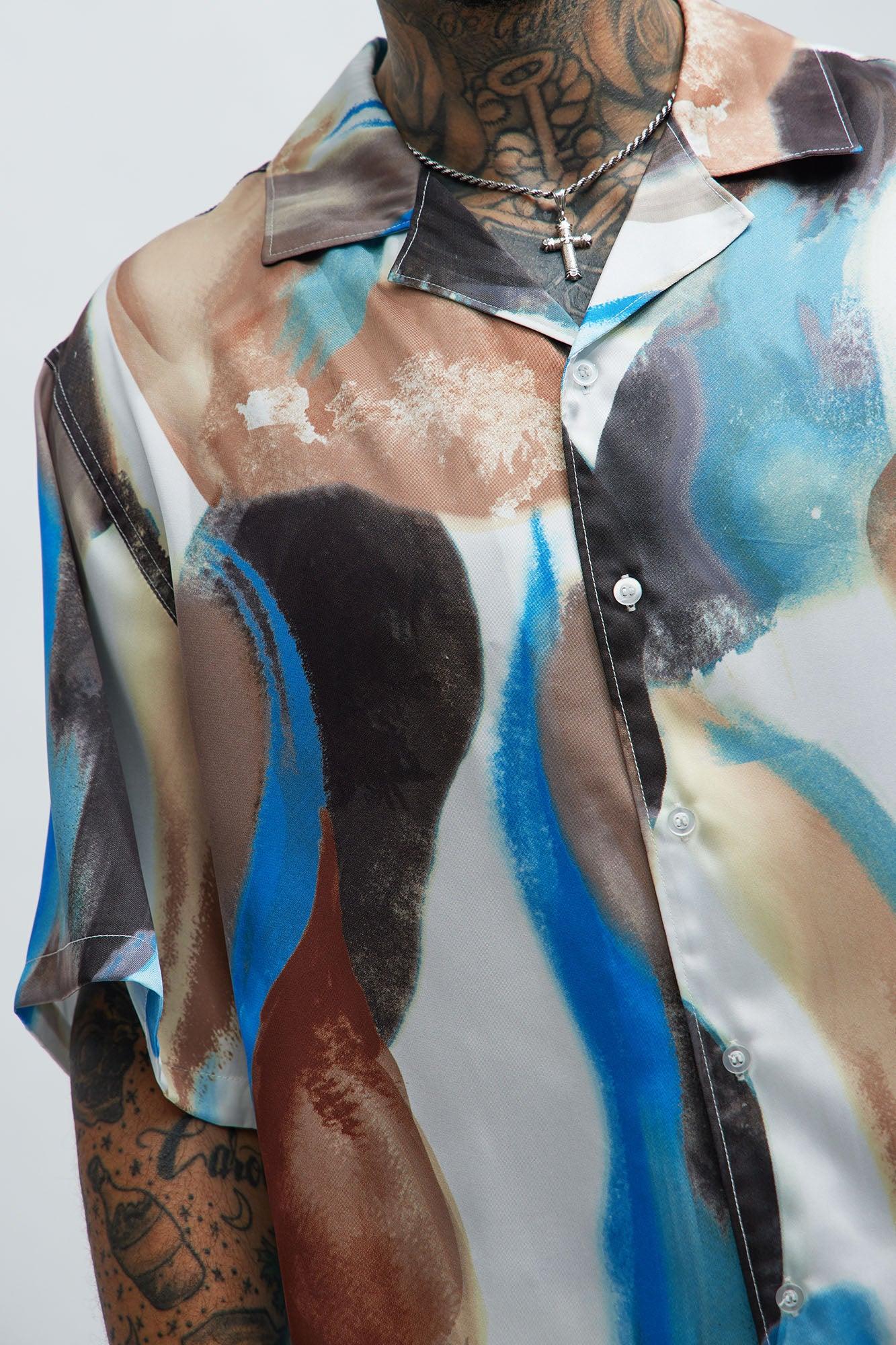 Edgehill Watercolor Shirt - Brown/combo Product Image