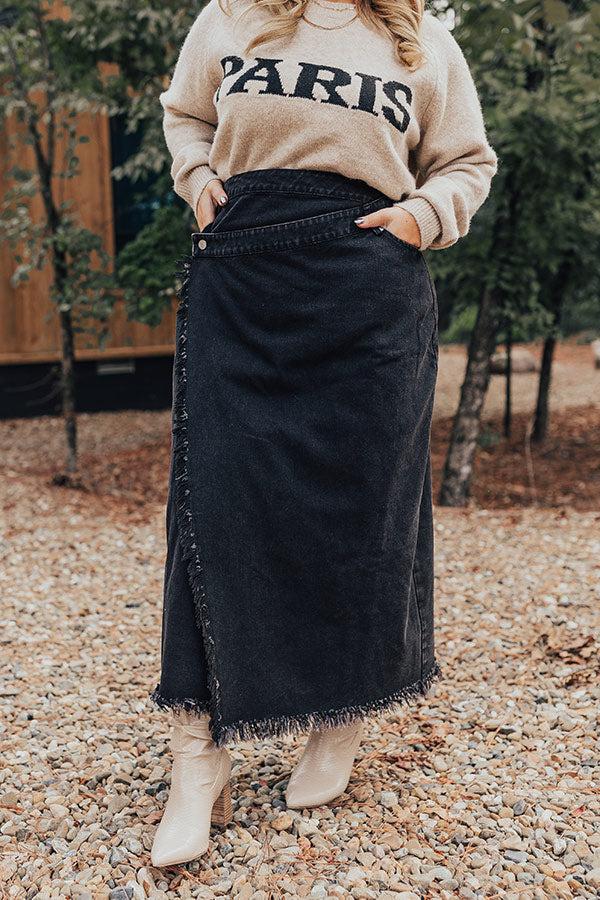 The Ashley Denim Skirt Curves Product Image