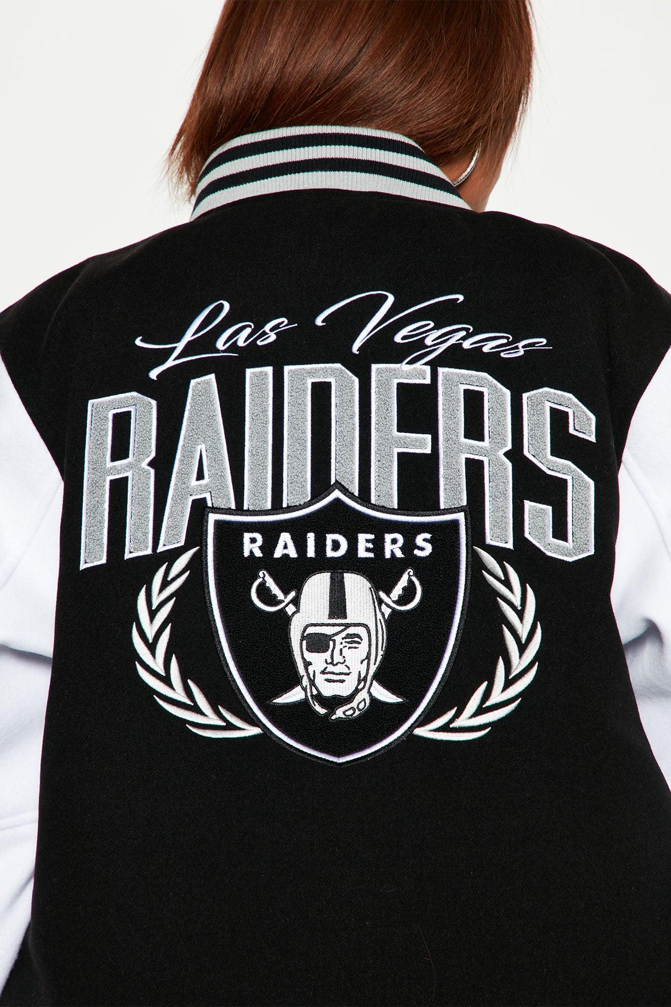 Las Vegas Raiders Letterman Jacket - Black/White Product Image