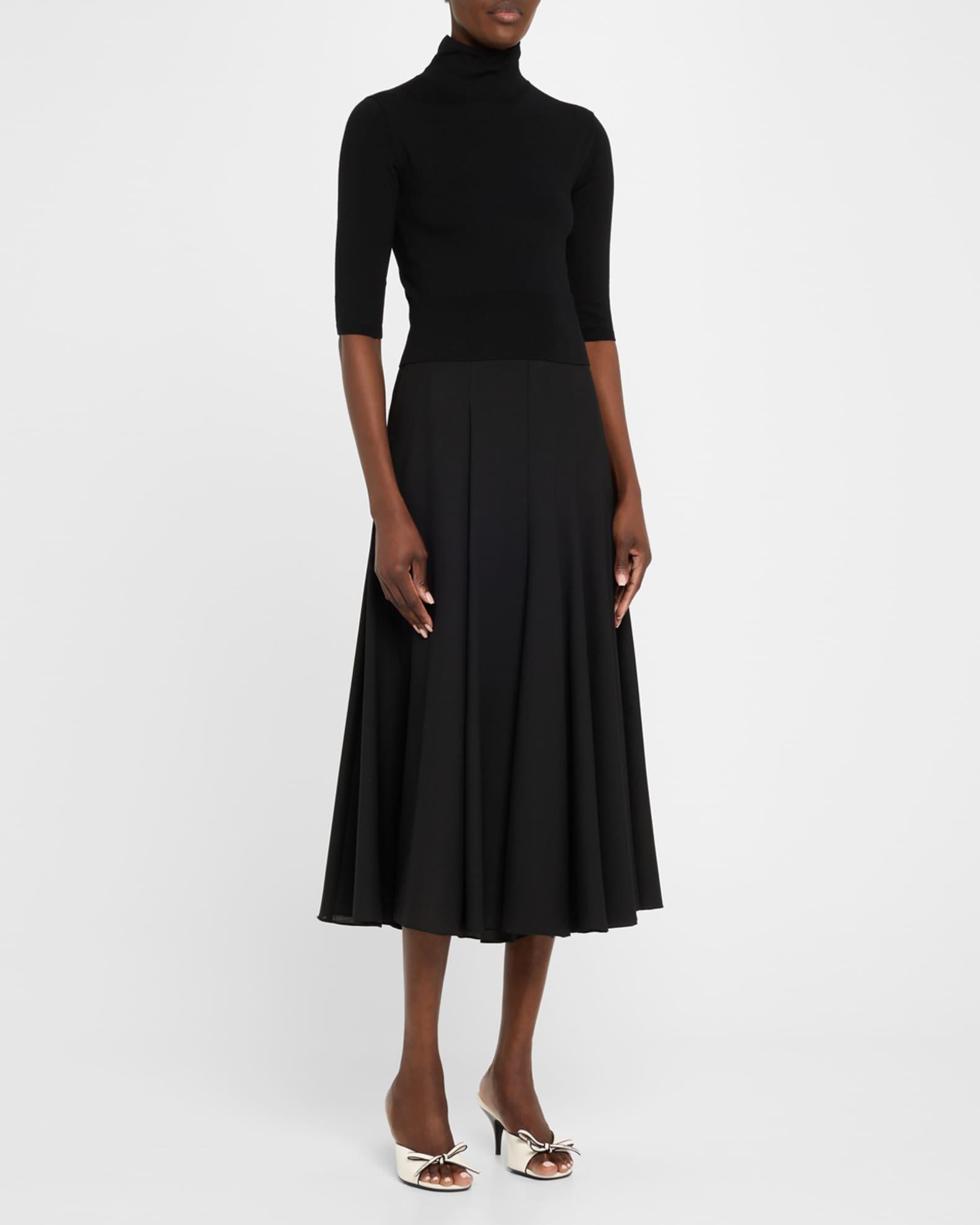 Nappa Leather Bow Mule Sandals Product Image