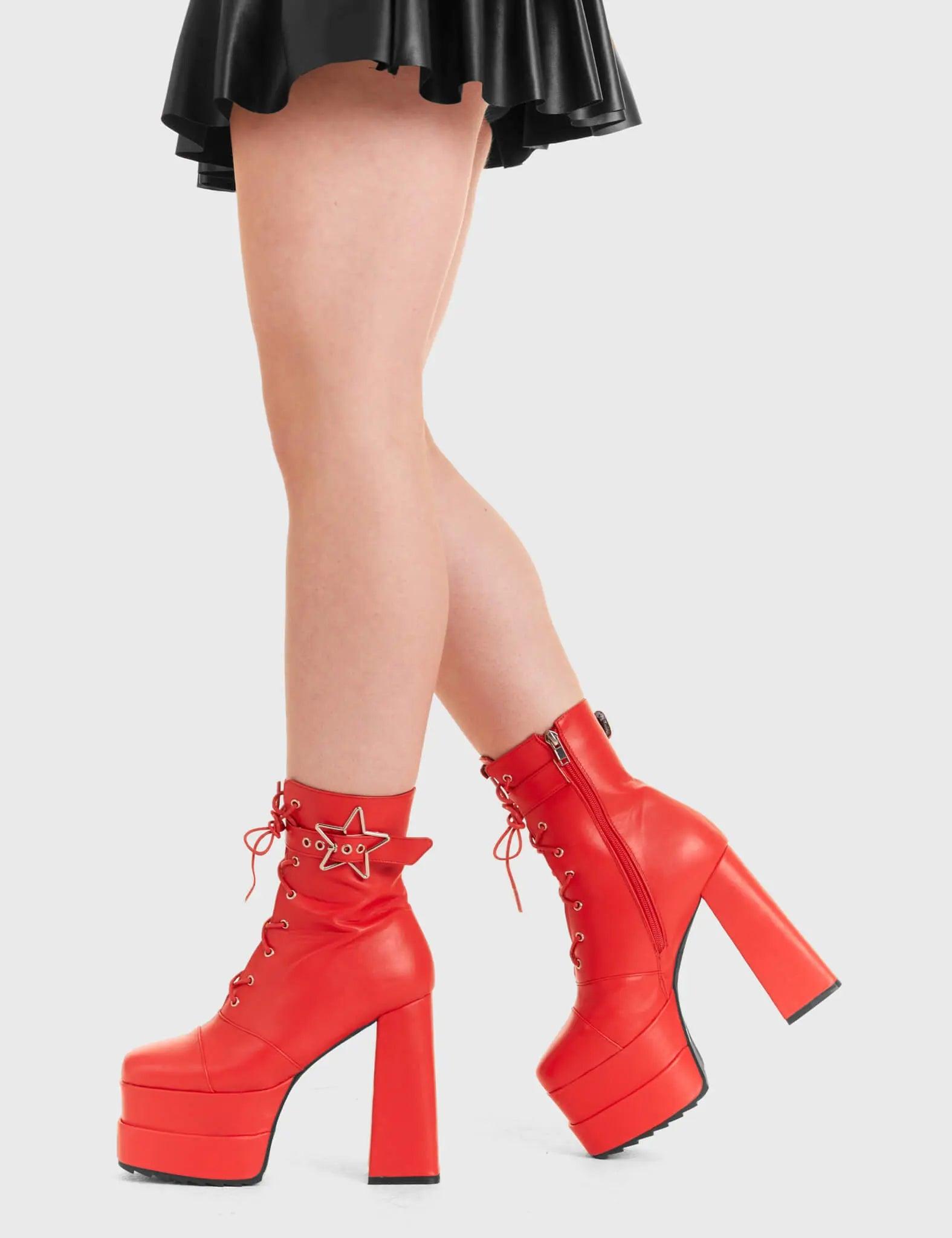 Famous Friend Platform Ankle Boots Product Image