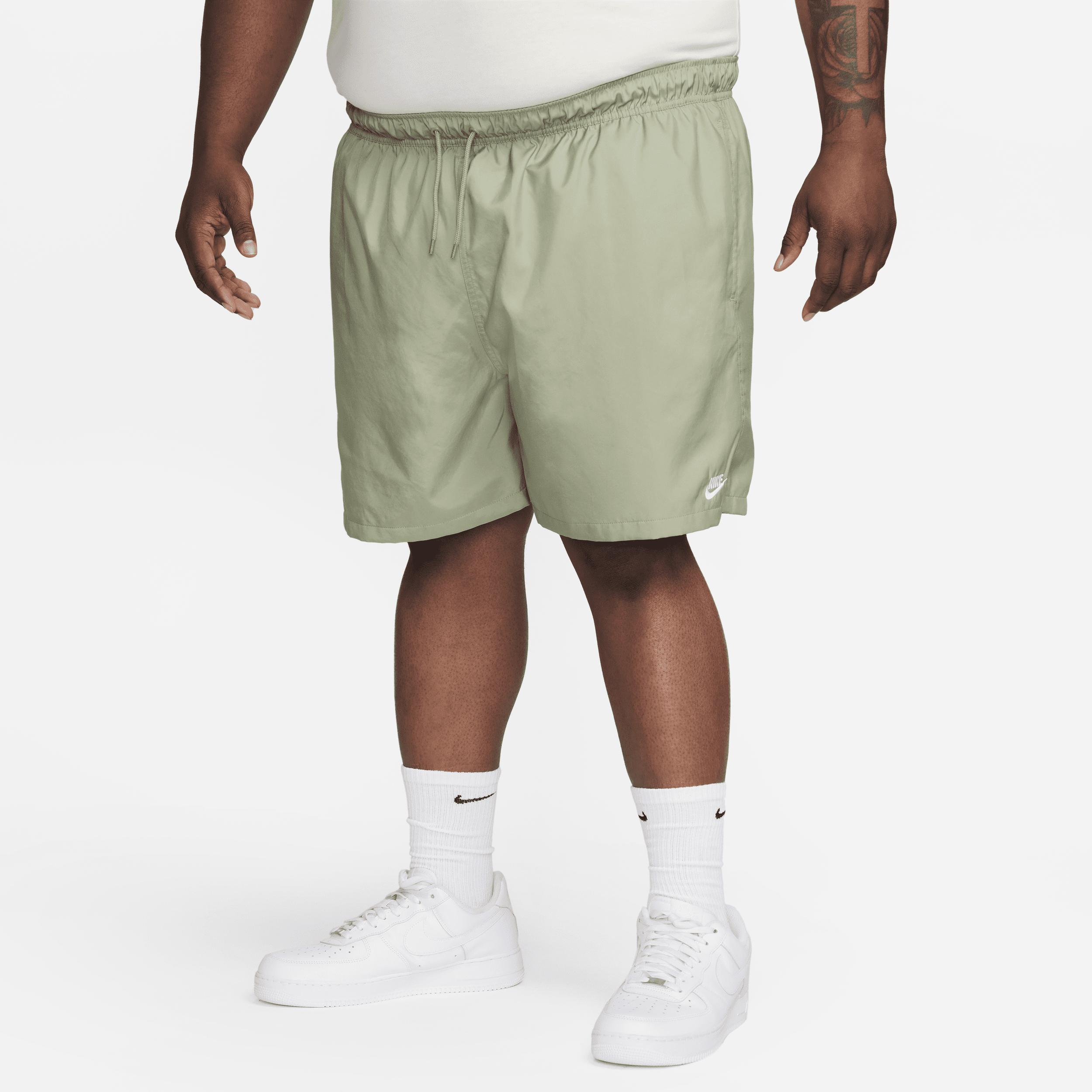 Nike Mens Nike Club Flow Shorts - Mens Black/White Product Image