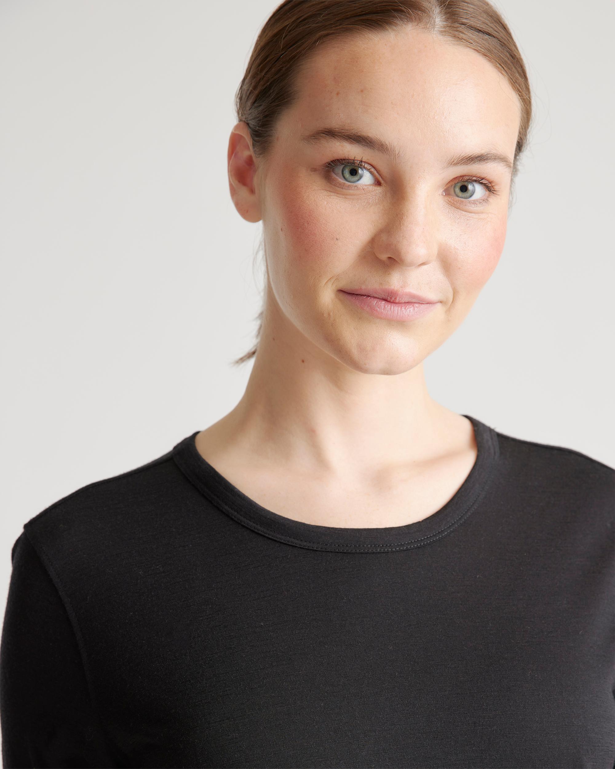 Quince | Women's 100% Merino Wool All-Season Base Layer T-Shirt Size XL, Merino/Cotton Product Image