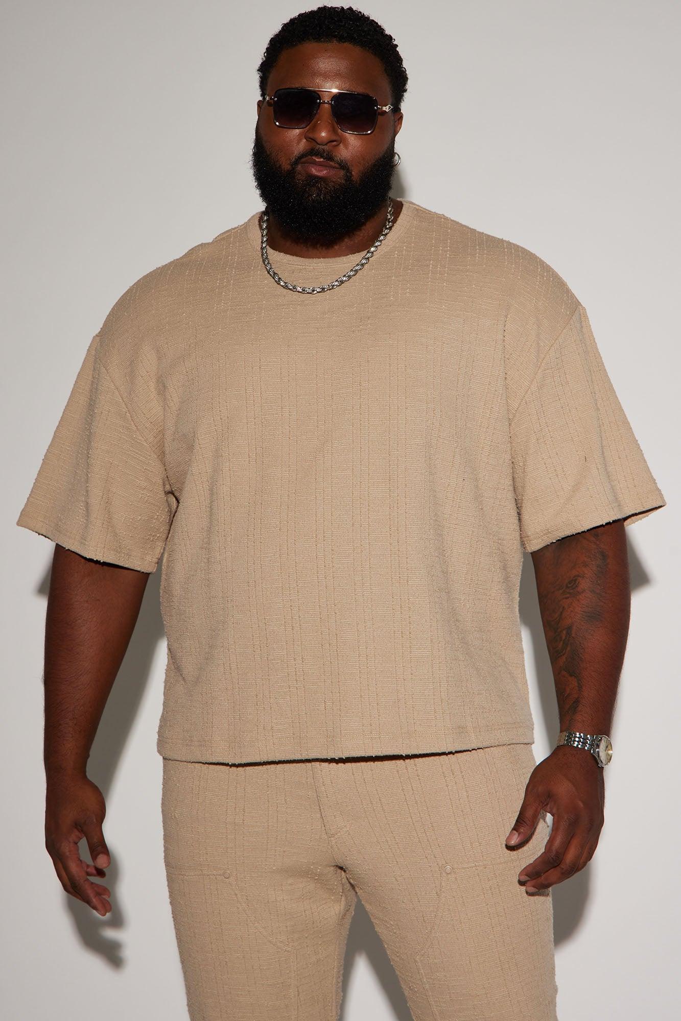 Jordan Textured Short Sleeve Tee - Tan Product Image