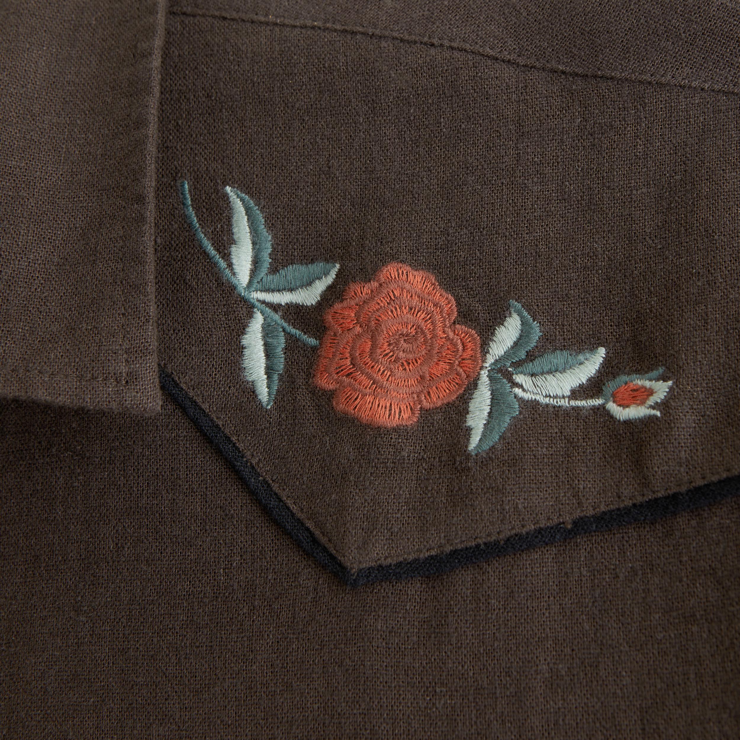 Short-Sleeve Summer Linen-Blend Button-Up Shirt Product Image