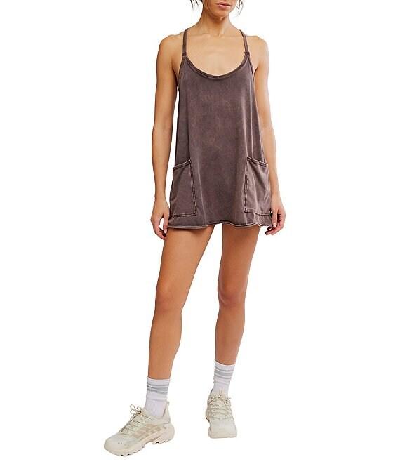 Free People FP Movement Hot Shot Scoop Neck Sleeveless Patch Pocket Mini Dress Product Image