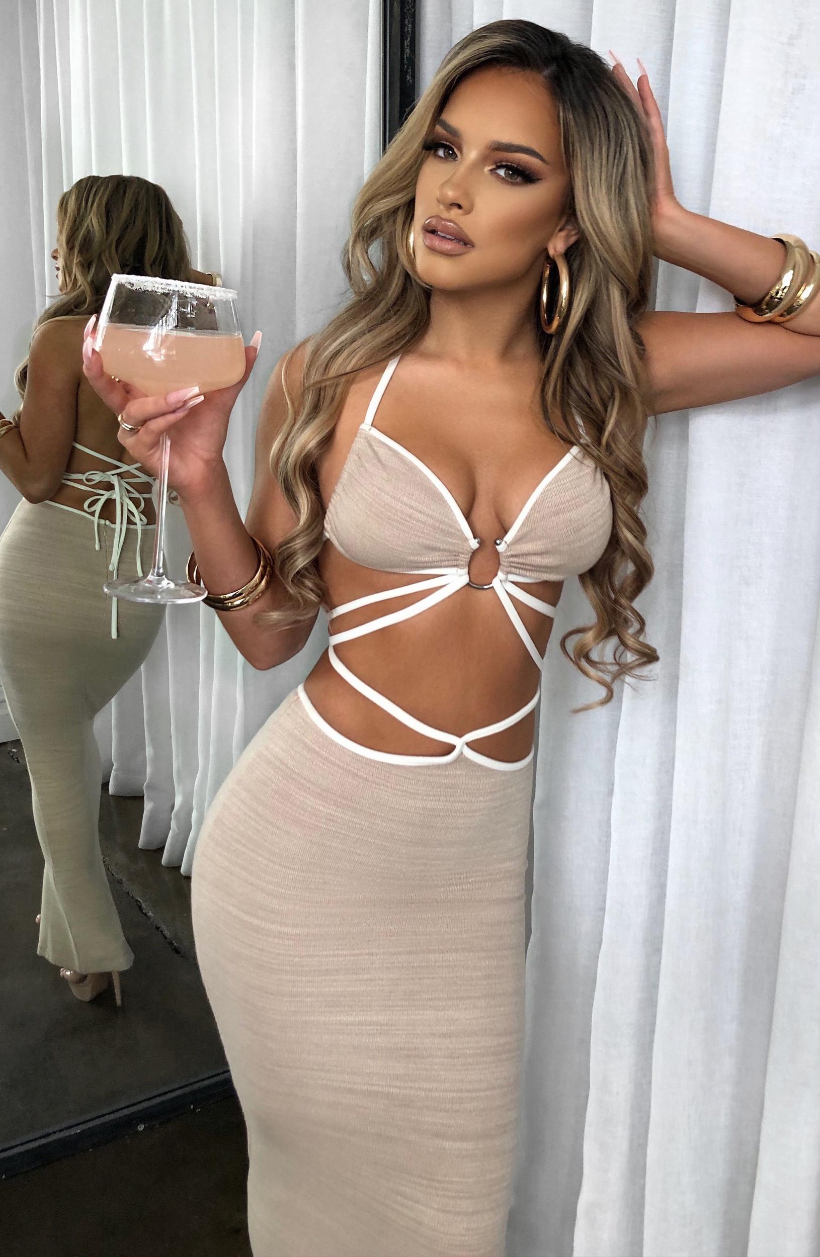 Lelita Maxi Skirt - Beige Product Image