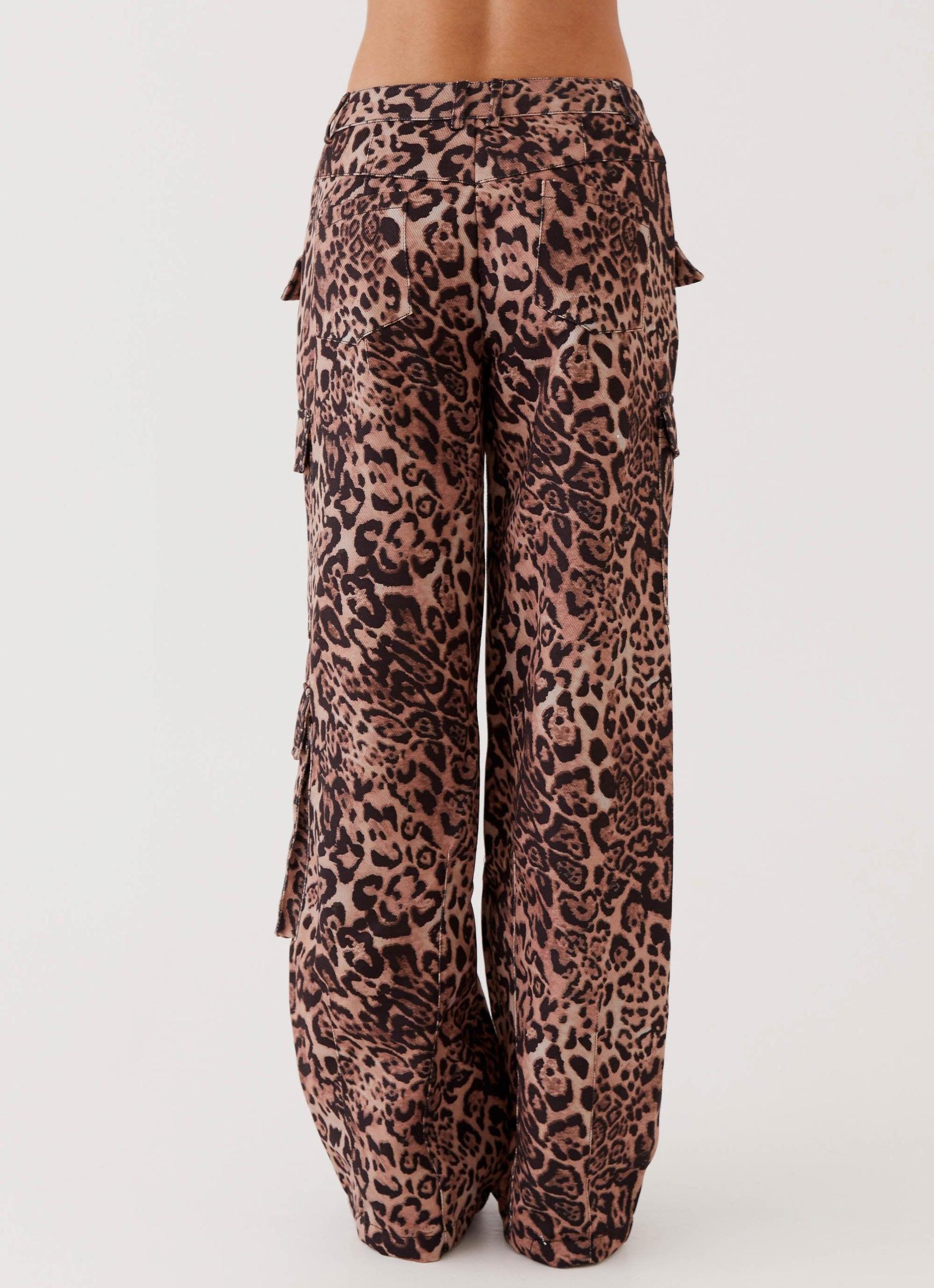 Greedy Cargo Pants - Leopard Product Image