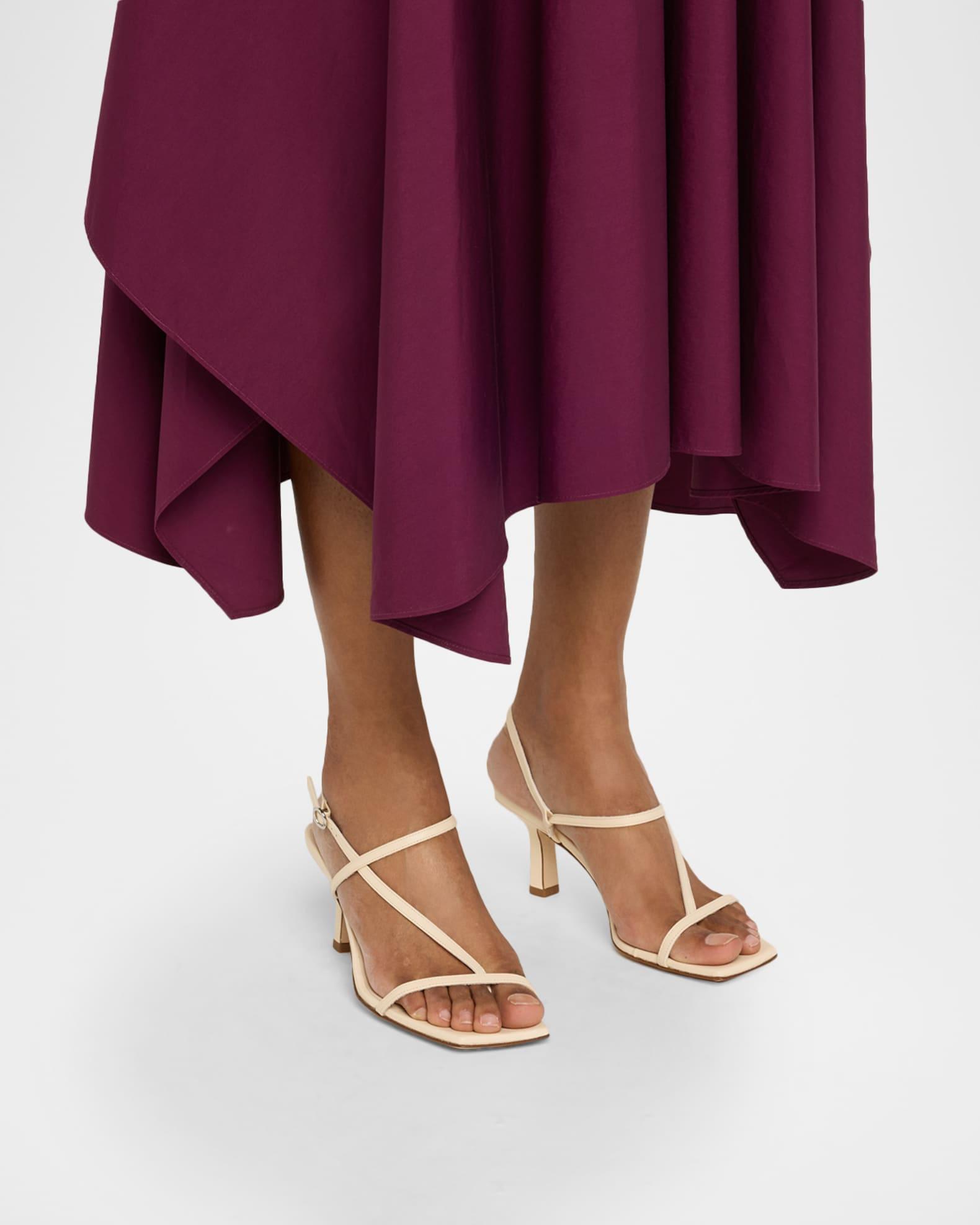 VLogo Signature Nappa Leather Platform Sandals Product Image