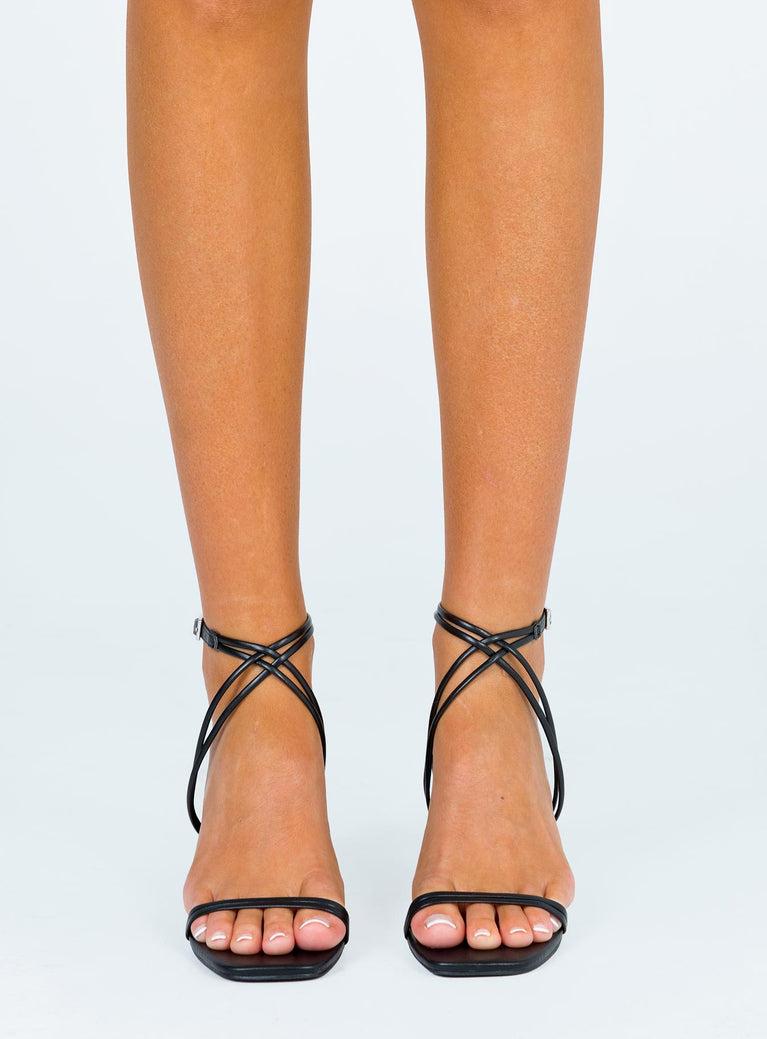 Therapy Stunna Black Heels Product Image