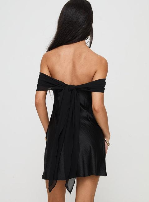 Adoration Mini Dress Black Product Image