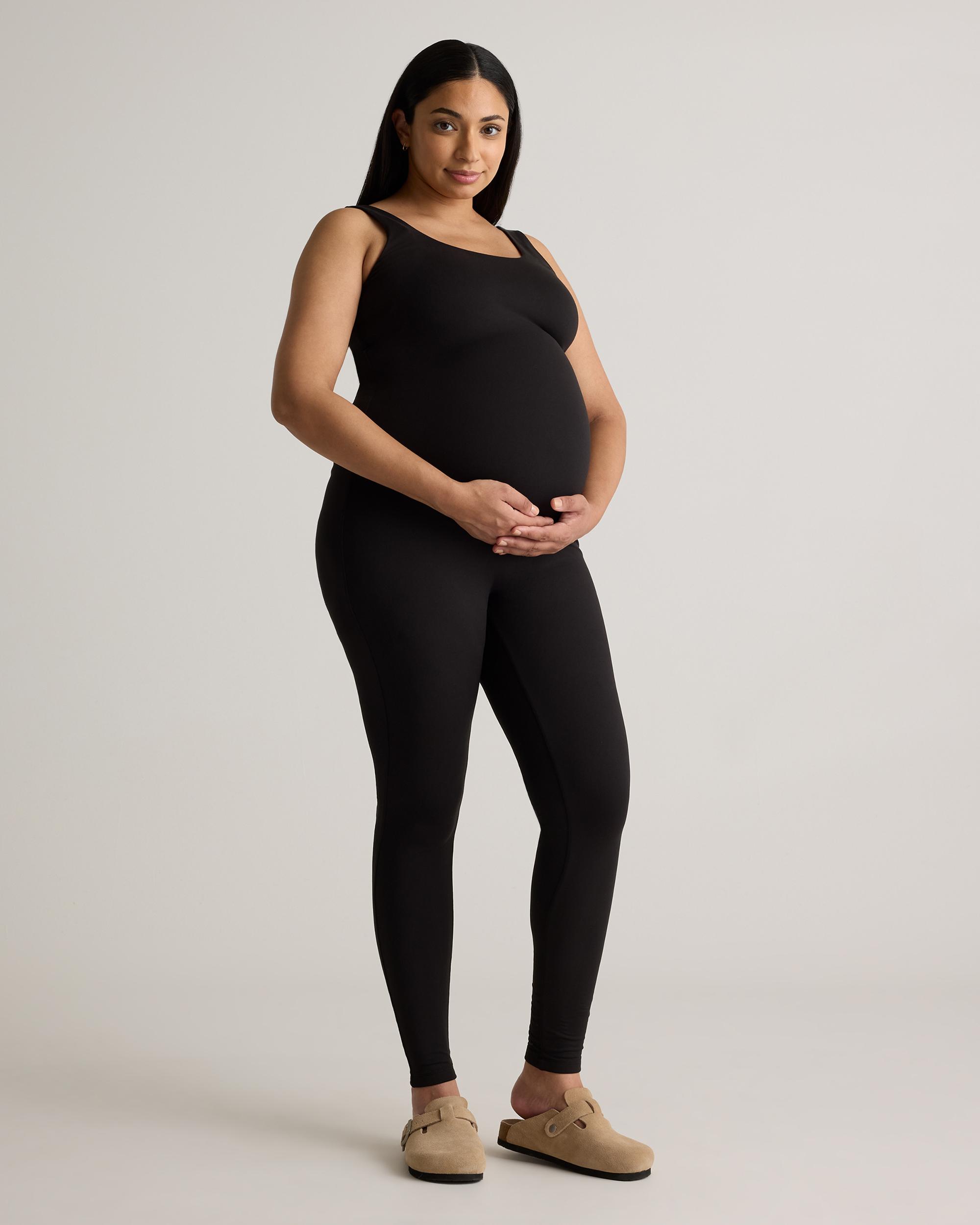 Quince | Women's Recycled Knit Maternity Tank Top Unitard Size XL, Recycled Polyester Product Image
