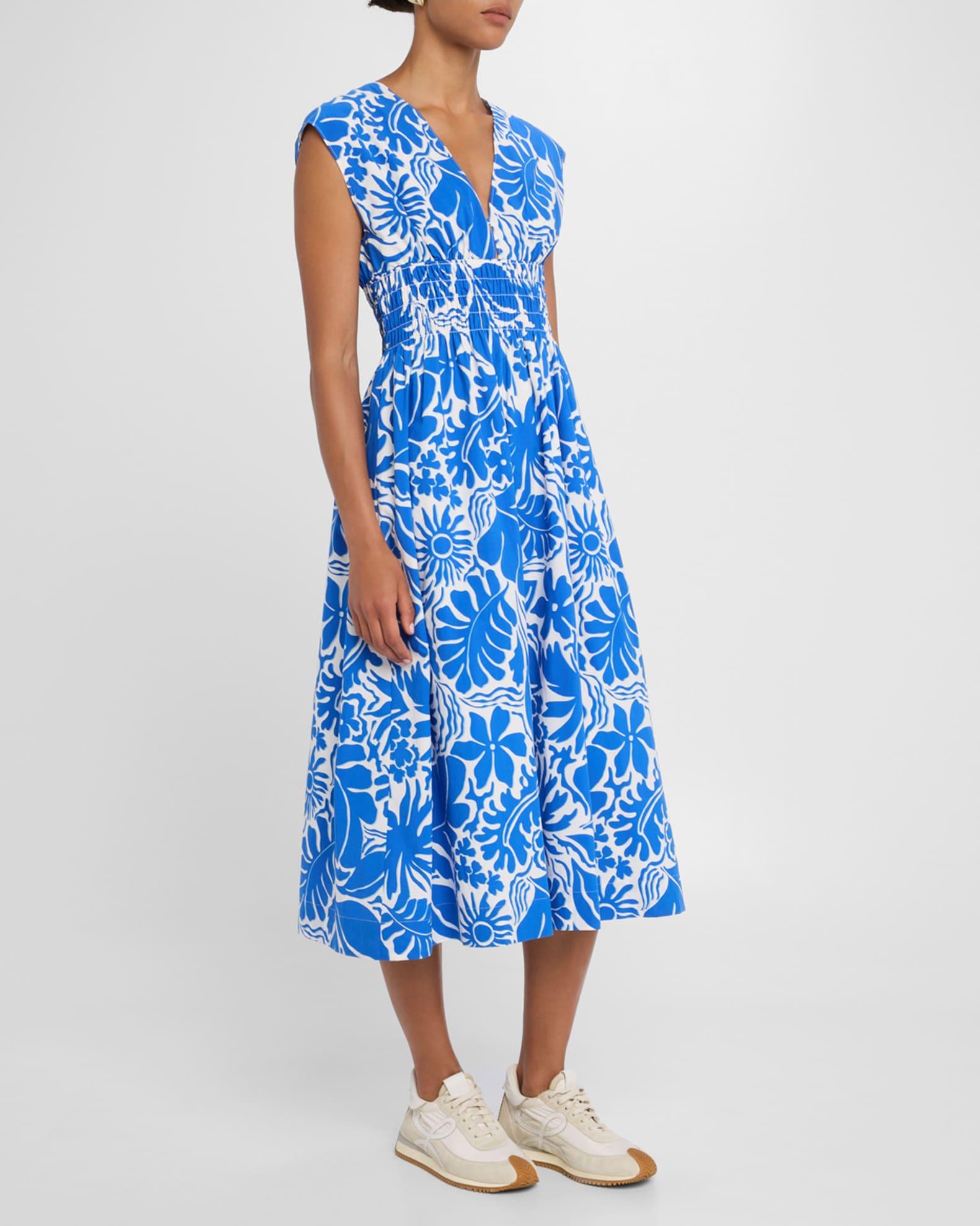 Roxanne Cap-Sleeve Midi Dress Product Image