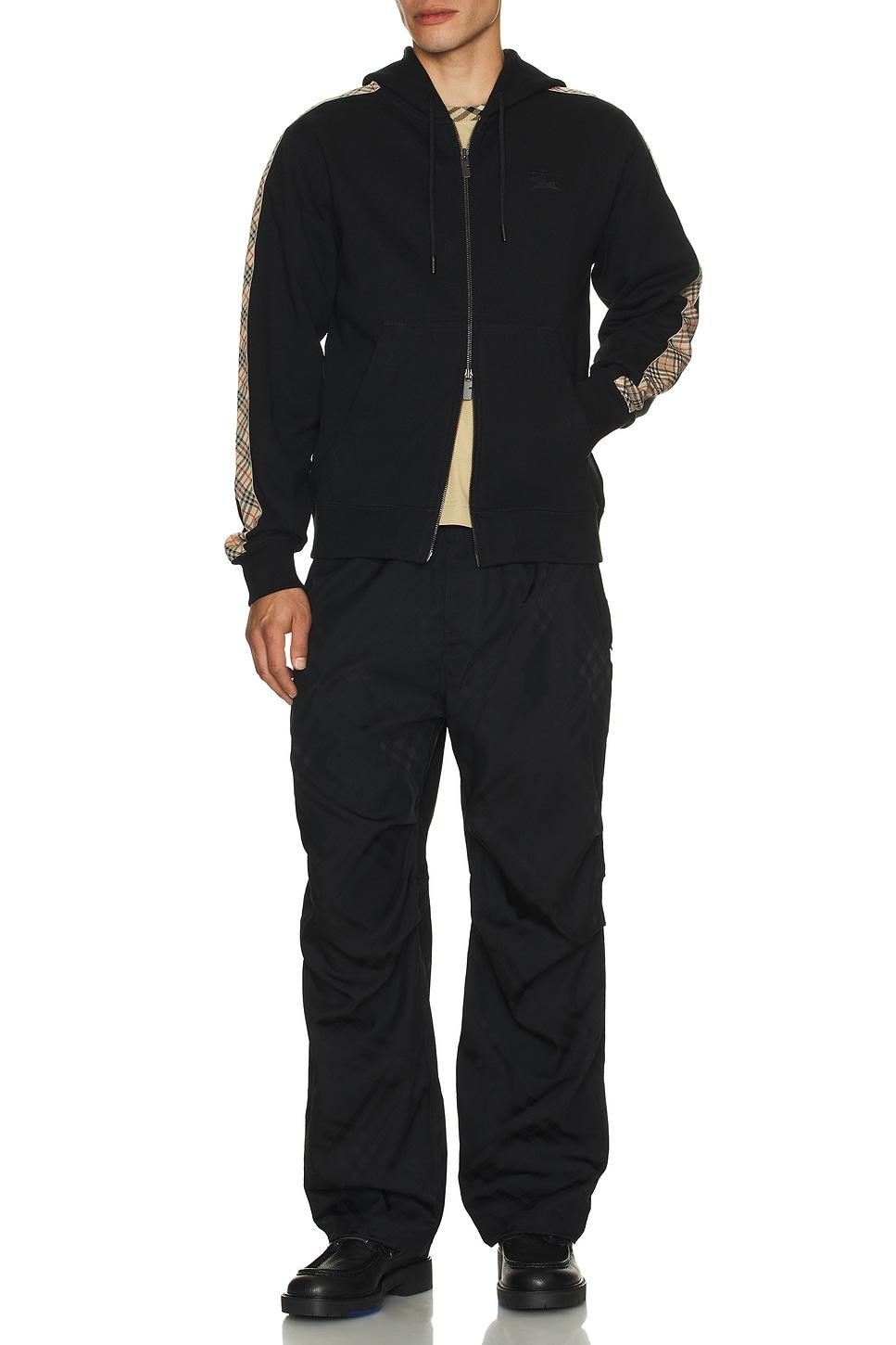 Check Tape Zip Through Hoodie Product Image