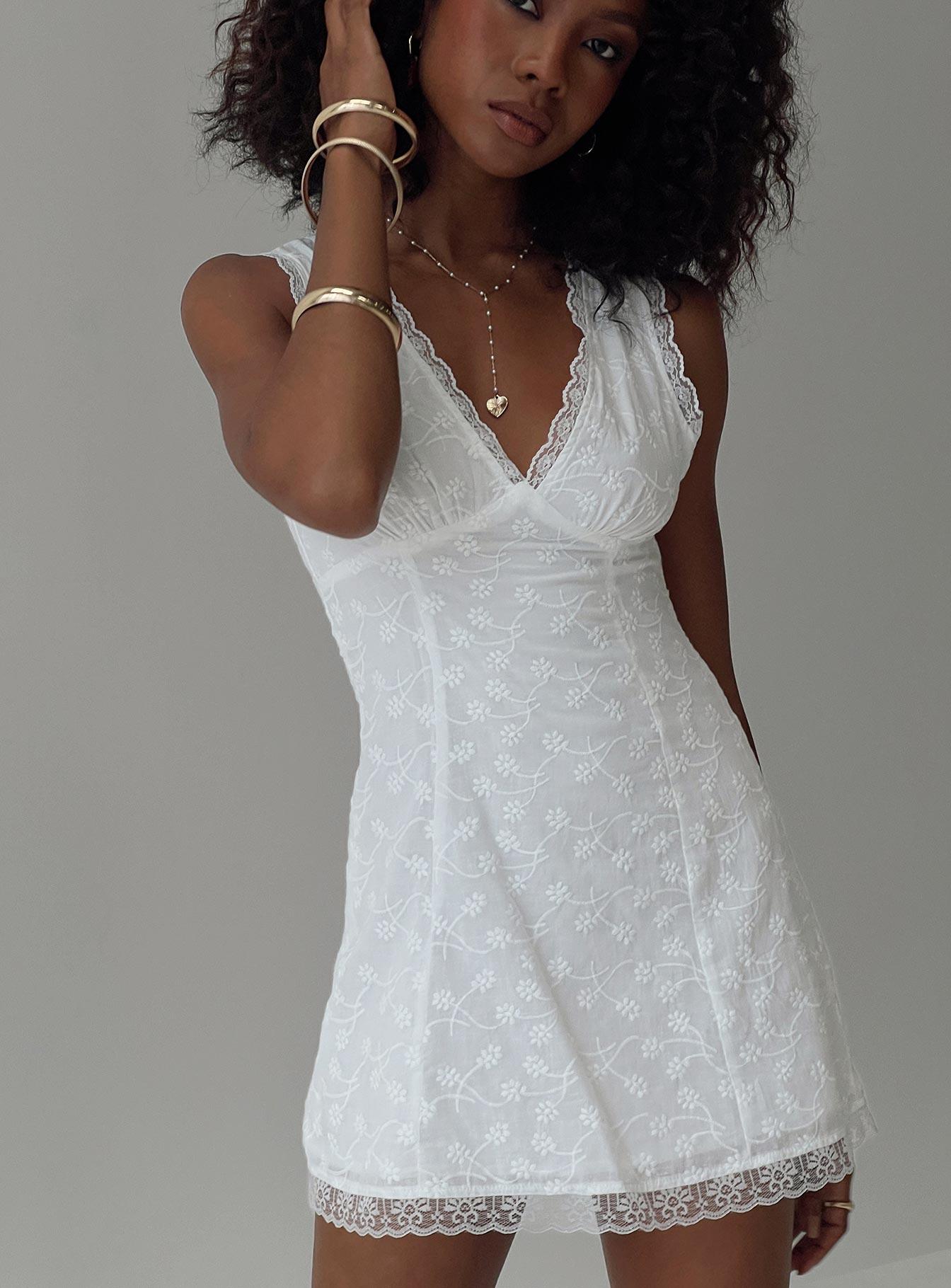 Gimmie Mini Dress White Product Image