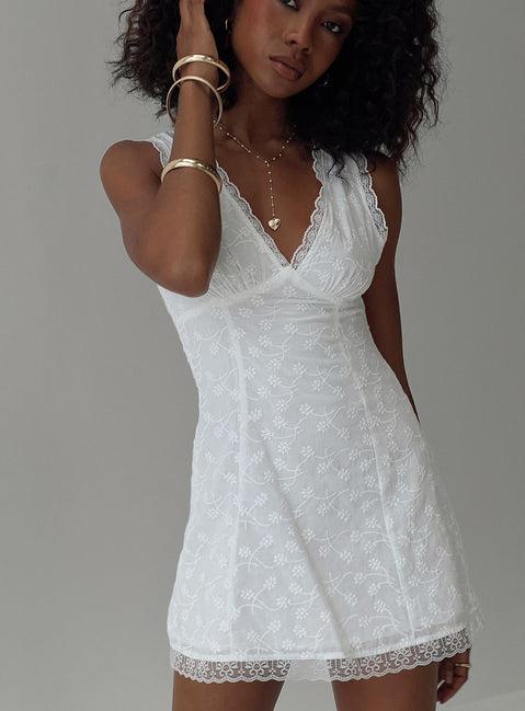 Gimmie Mini Dress White Product Image