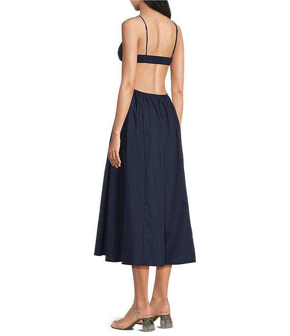 NIA Destene Sleeveless Sweetheart Midi Dress Product Image