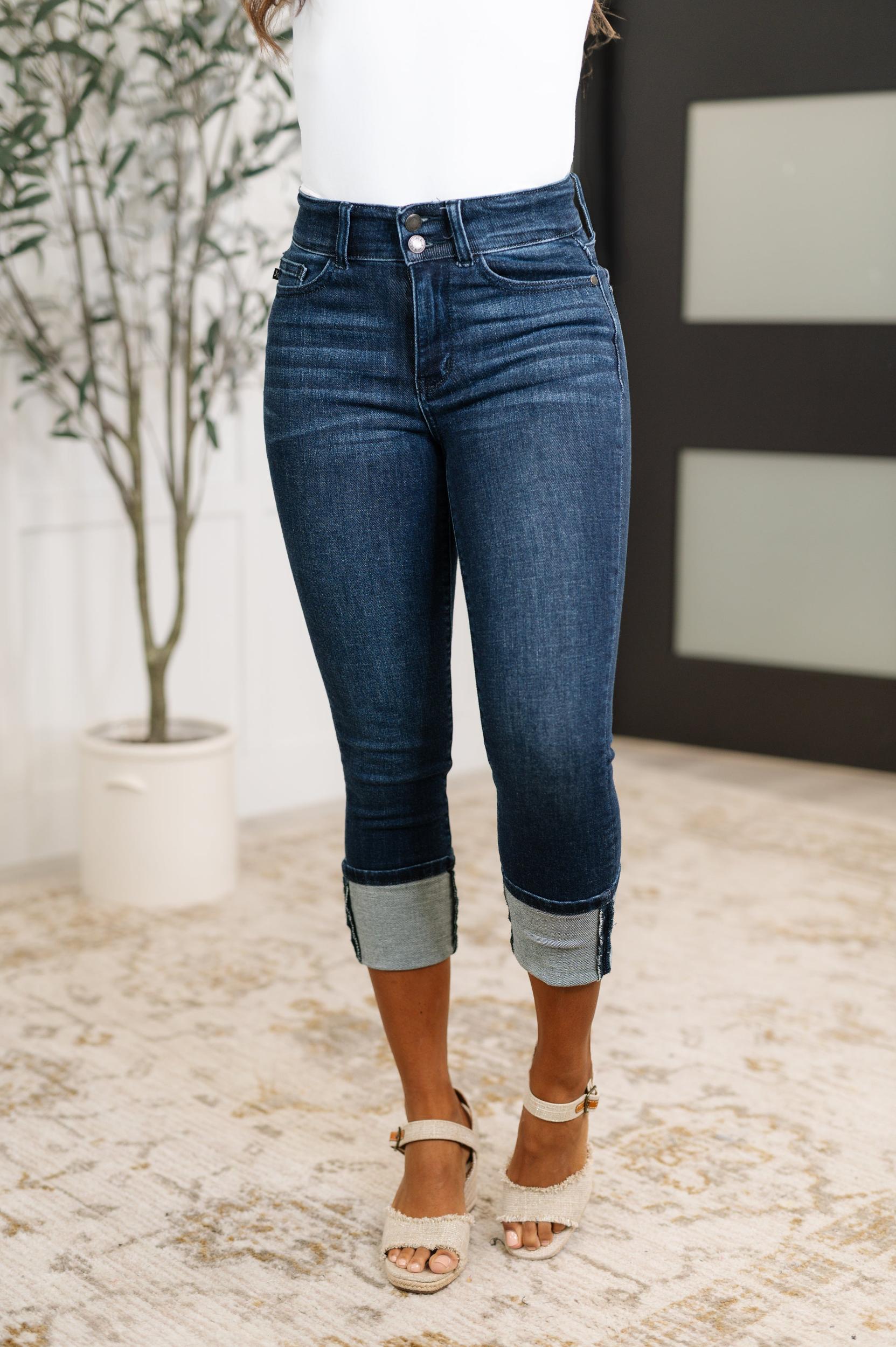 Corrine Mid Rise Control Top Vintage Straight Jeans Product Image