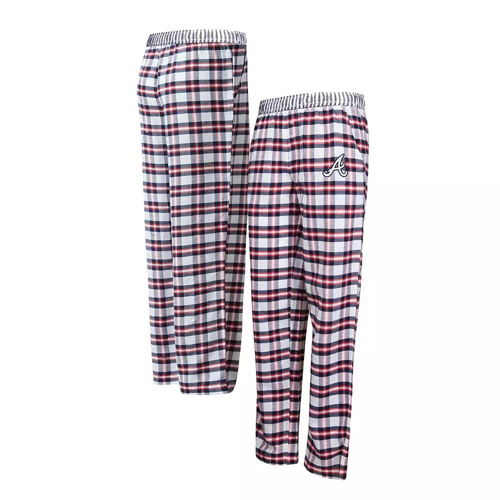 Women's Concepts Sport Navy/Red Atlanta Braves Sienna Flannel Sleep Pants,  Product Image
