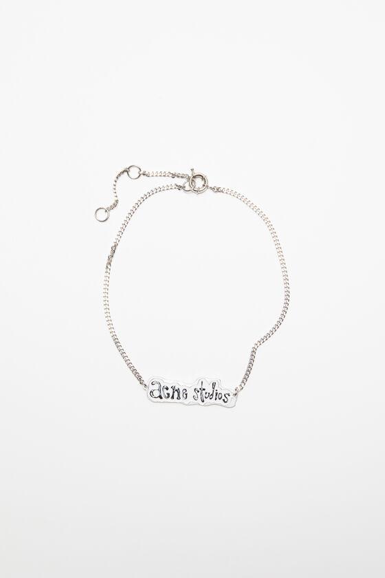 Logo label necklace Product Image