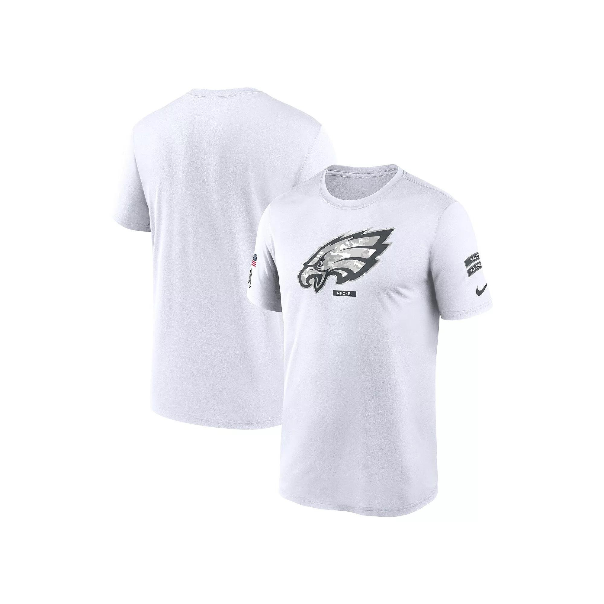Men's Nike White Philadelphia Eagles 2024 Salute To Service Legend Performance T-Shirt, Size: 4XL Product Image