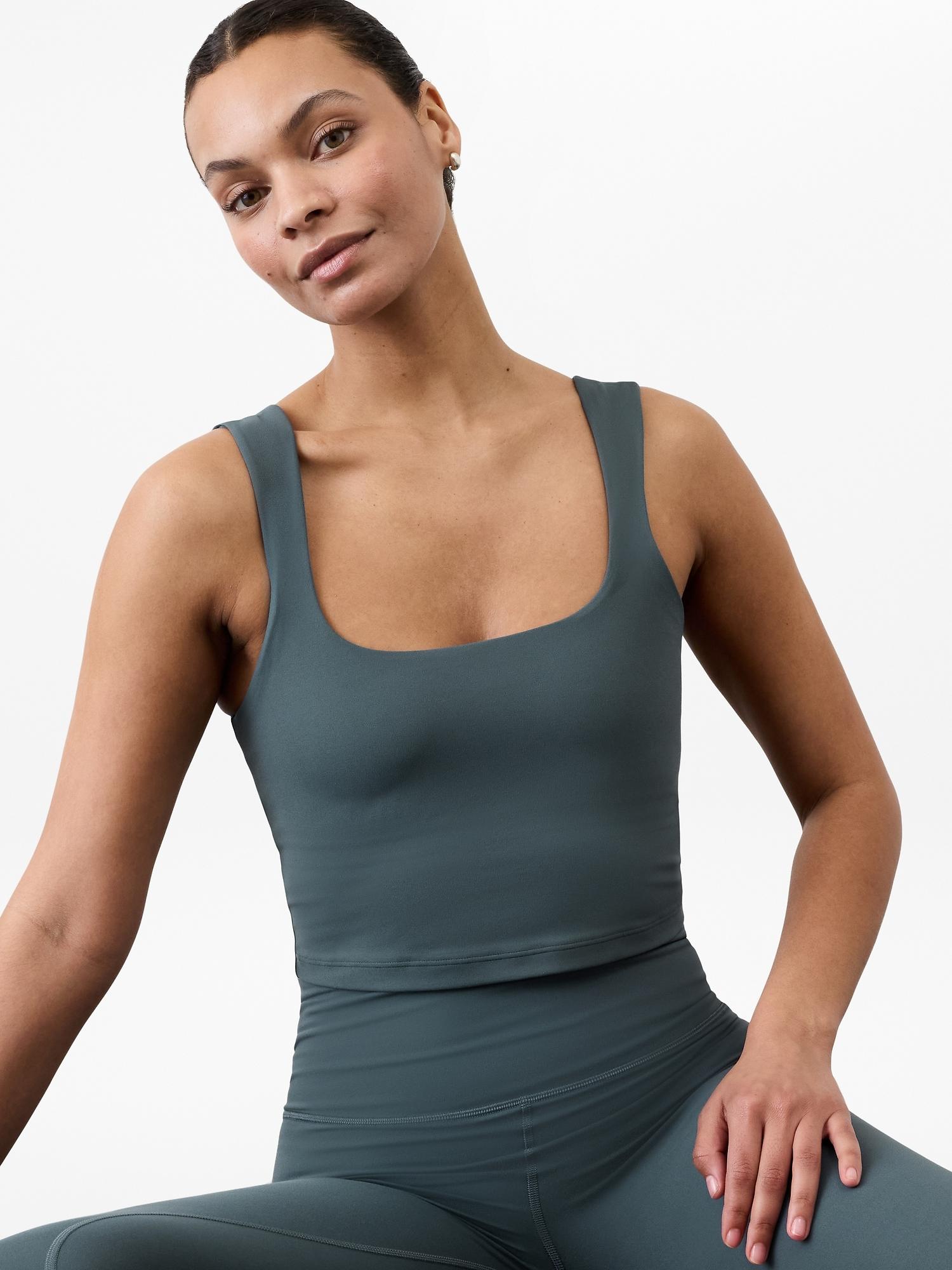 Transcend Square Neck Crop Sports Bra A-C Product Image