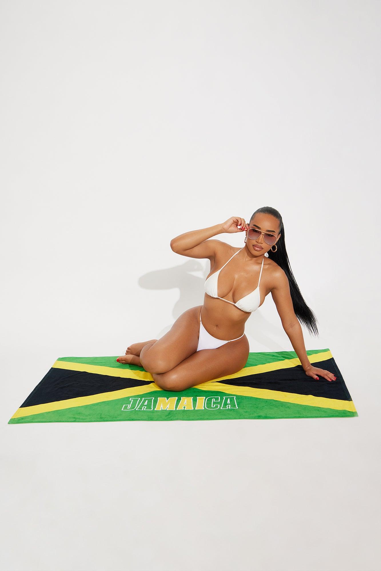 Jamaica Vacation Beach Towel - Green/combo Product Image